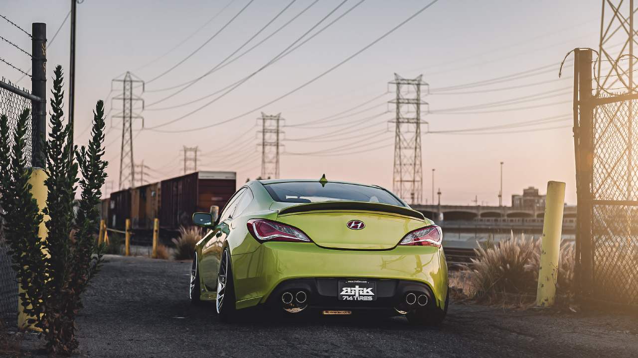 Обои Хендай Генезис Купе, авто, спорткар, Хендэ Мотор Компании, генезис в разрешении 1280x720