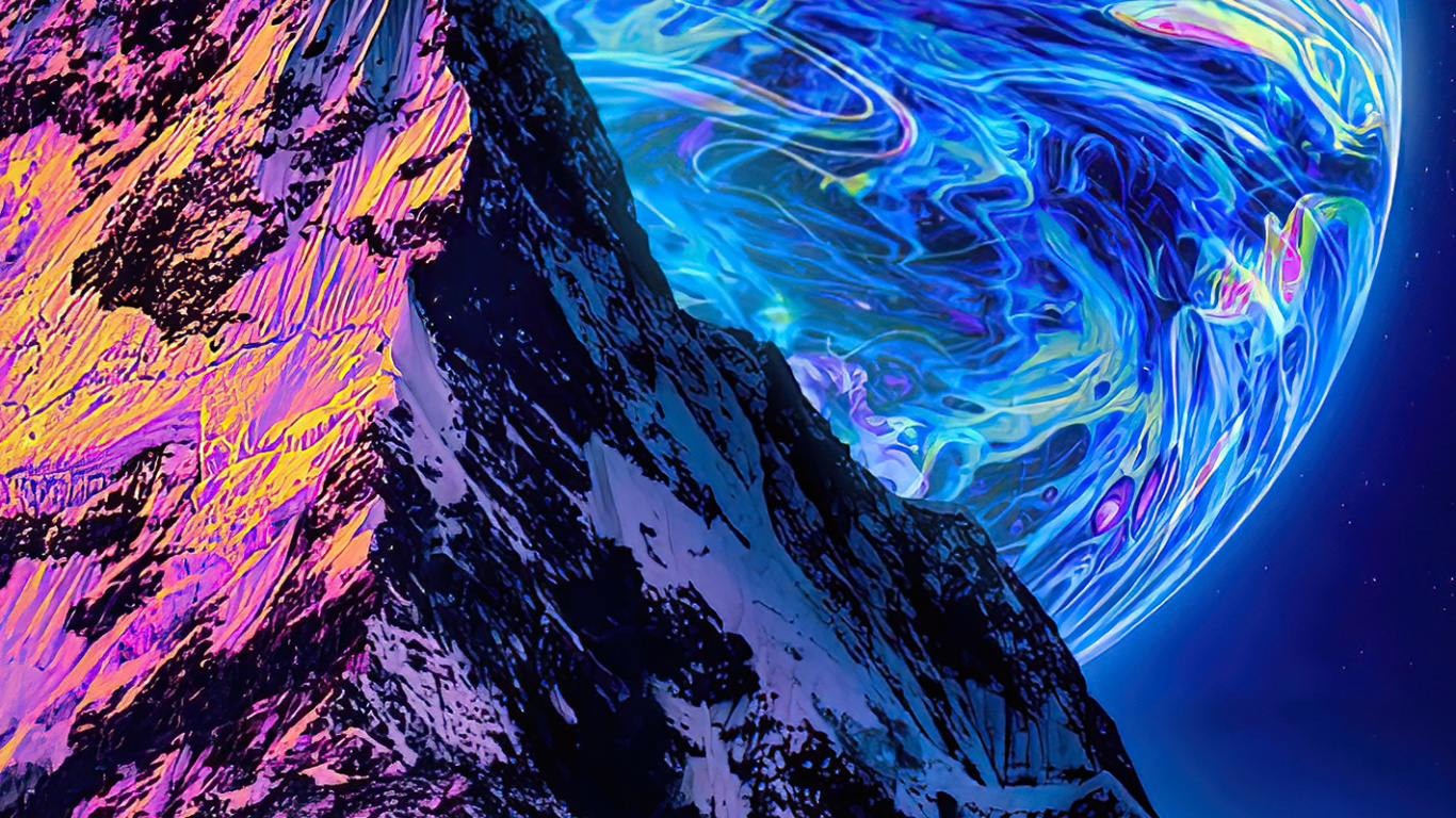 Обои природа, атмосфера, мир, синий, свет в разрешении 1366x768