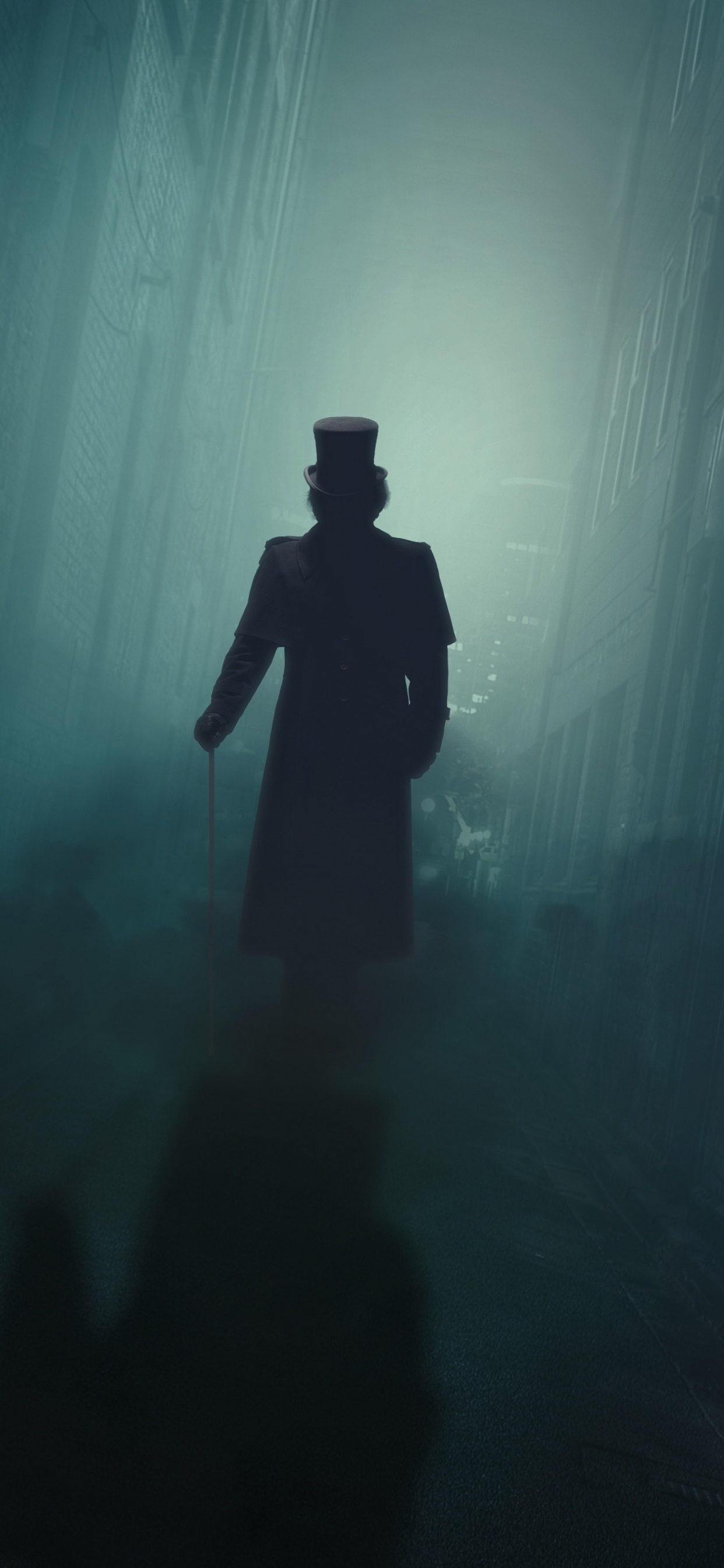 Обои атмосфера, темнота, свет, Цифровой композитинг, космос в разрешении 1242x2688