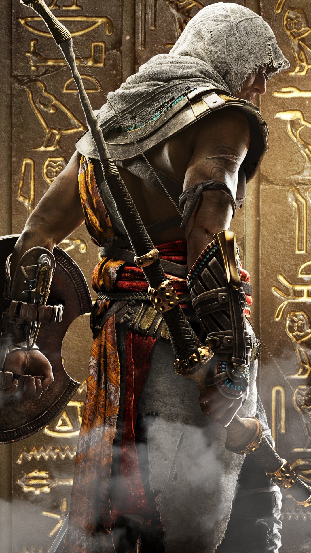 Обои assassins creed origins, мифология, убийца, видеоигра в разрешении 1080x1920