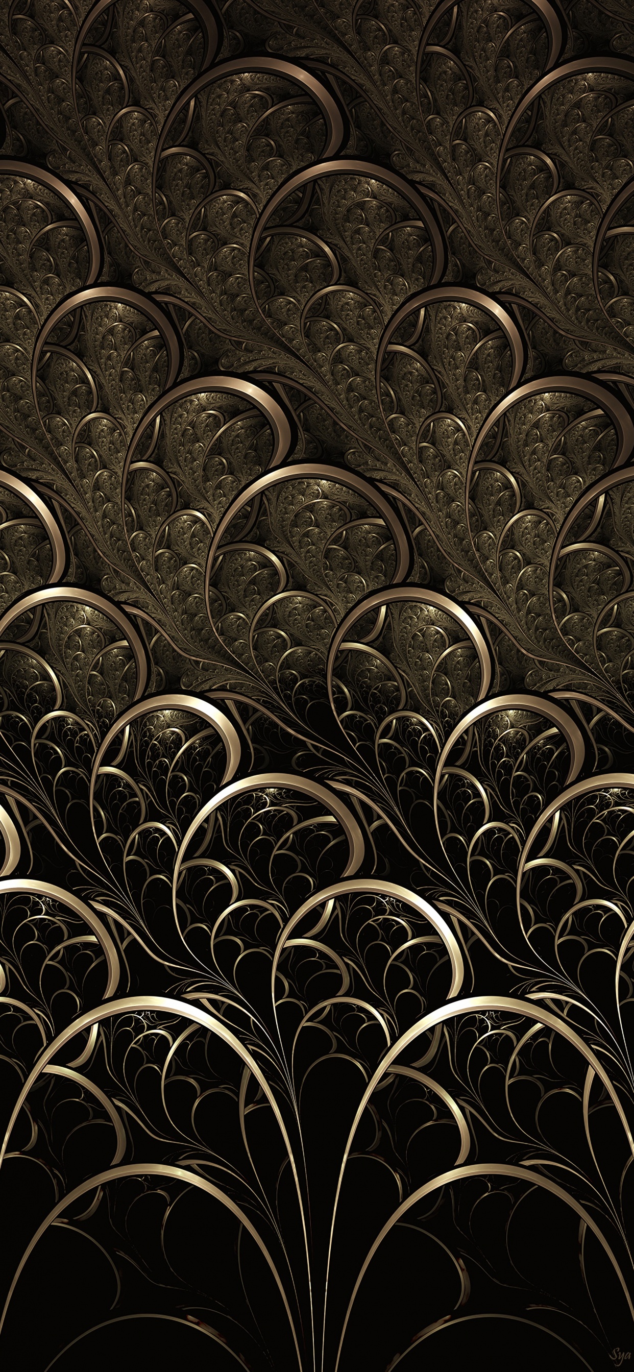 Обои растение, трава, визуальное искусство, Рисунок М, узор в разрешении 1242x2688