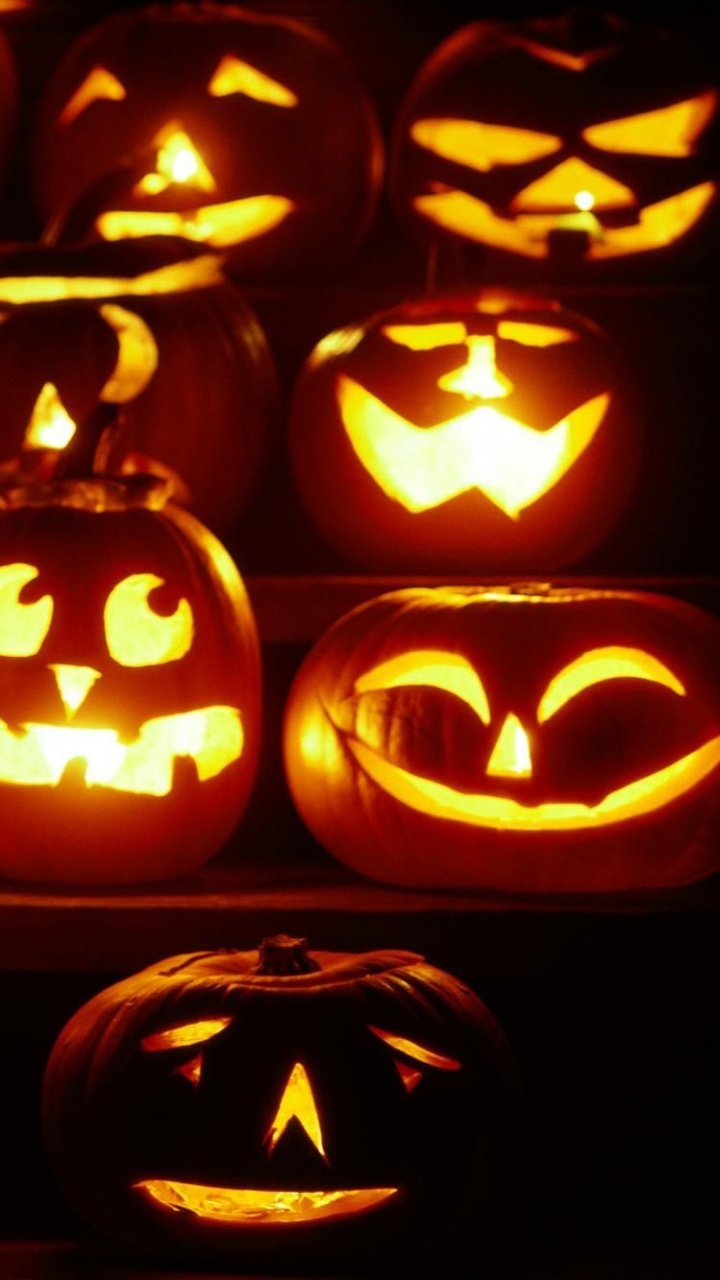 Обои тыква, калебас, резьба, Хэллоуин, тыквенных в разрешении 720x1280