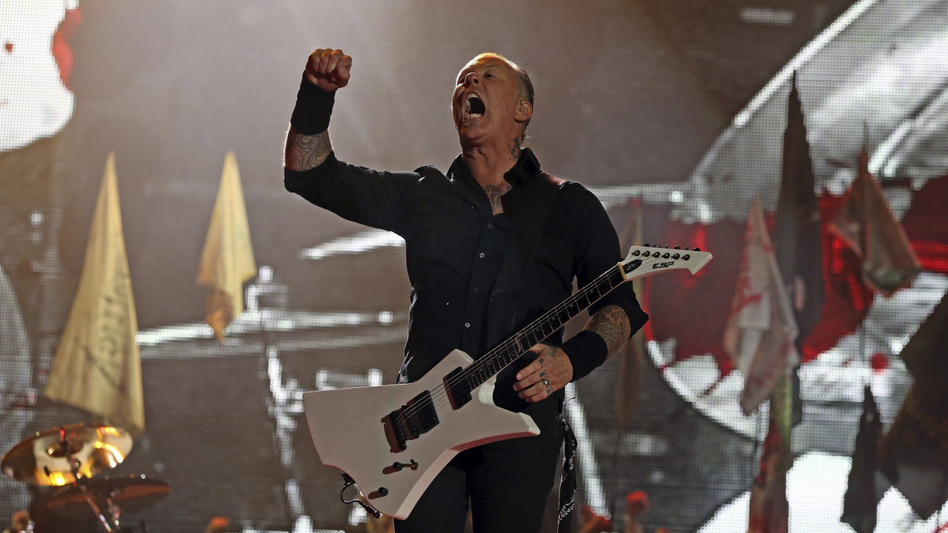 Обои гитара, концерт, Metallica, музыкант, гитарист в разрешении 1366x768