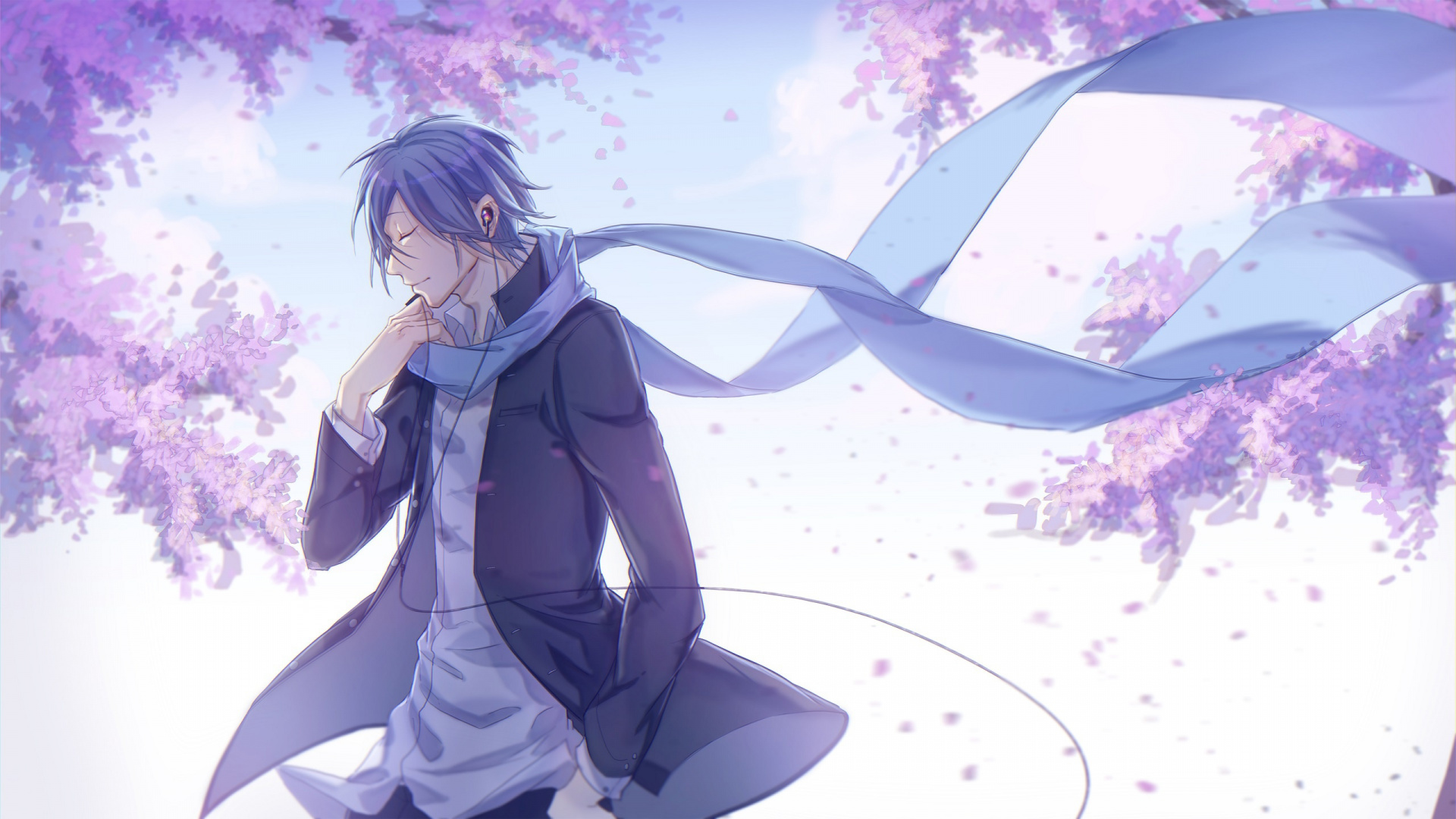 Обои кайто, вокалоид, Хацунэ Мику, kagamine Рин лен, аниме в разрешении 1920x1080