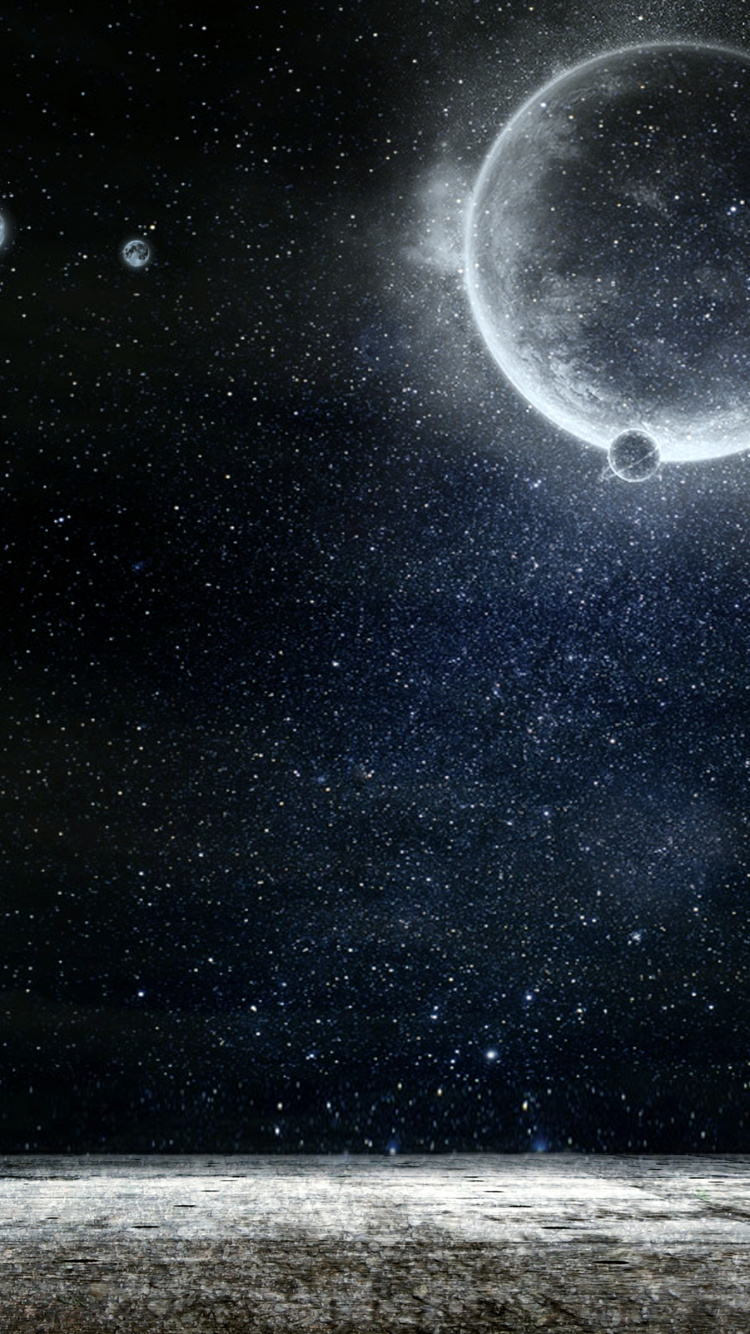 Обои космос, атмосфера, астрономический объект, небесное явление, космическое пространство в разрешении 750x1334