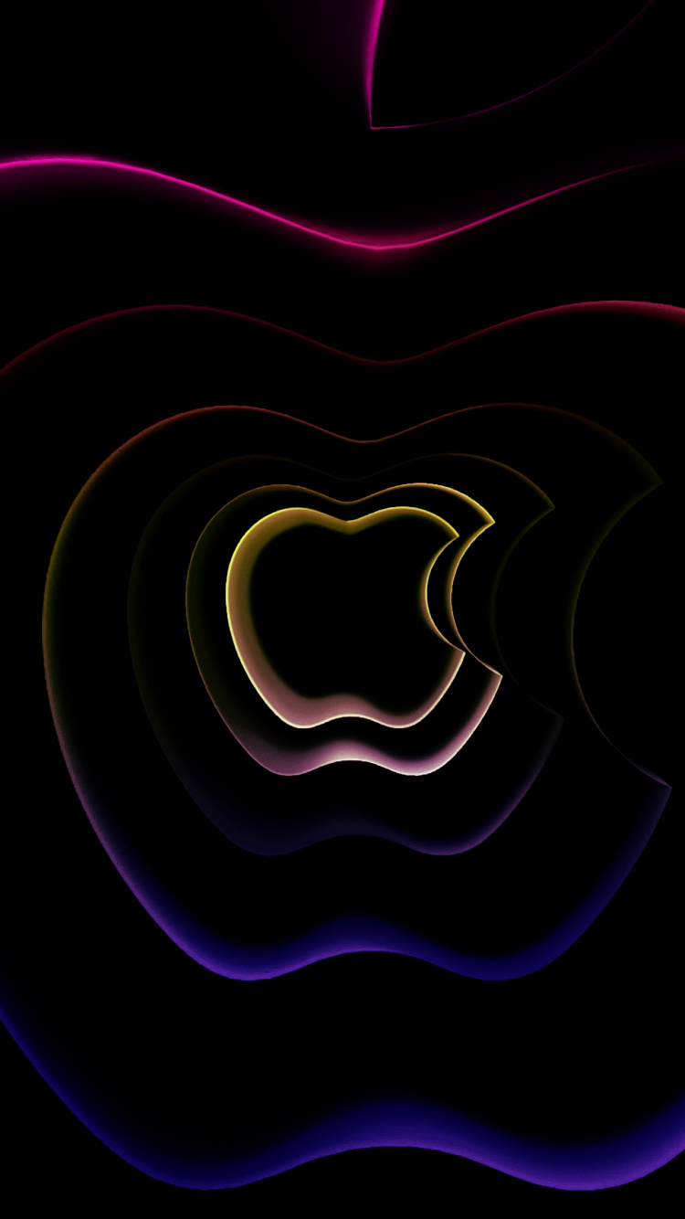 Обои свет, арт, линия, пурпурный цвет, симметрия в разрешении 750x1334