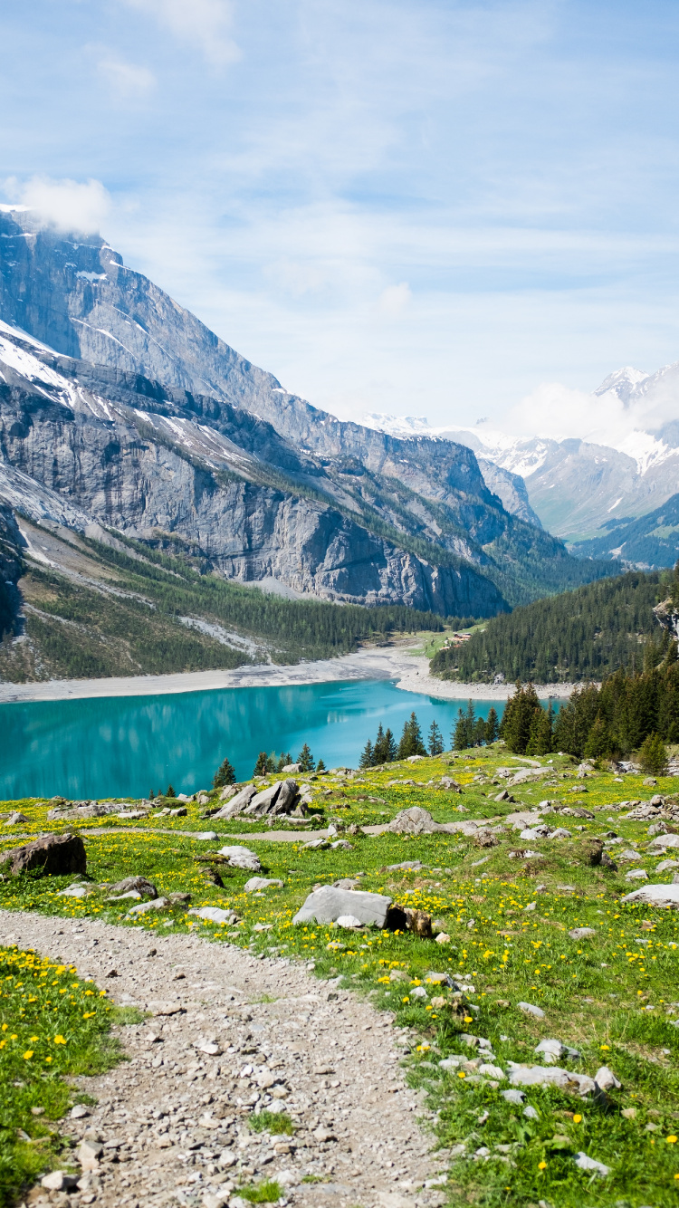 Обои гора, горный хребет, горный рельеф, природный ландшафт, природа в разрешении 750x1334