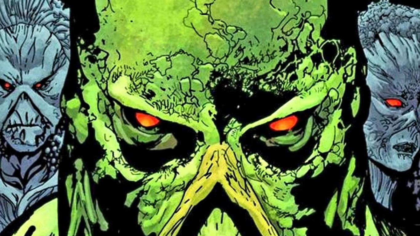 Обои болото голова, Флорианец, болотная штука годовой 2012-2, Алек Холланд, болото ежегодник 1985-2 в разрешении 1366x768