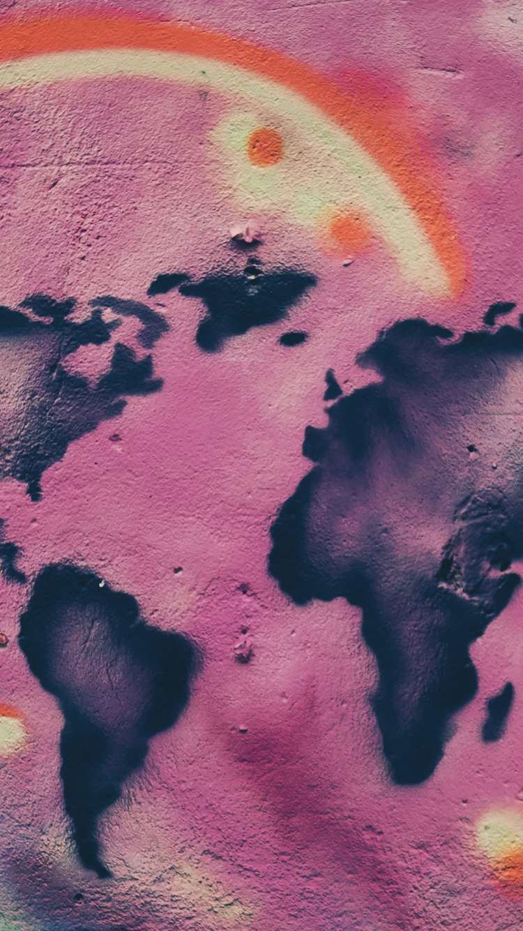 Обои мир, арт, иллюстрация, визуальное искусство, узор в разрешении 750x1334