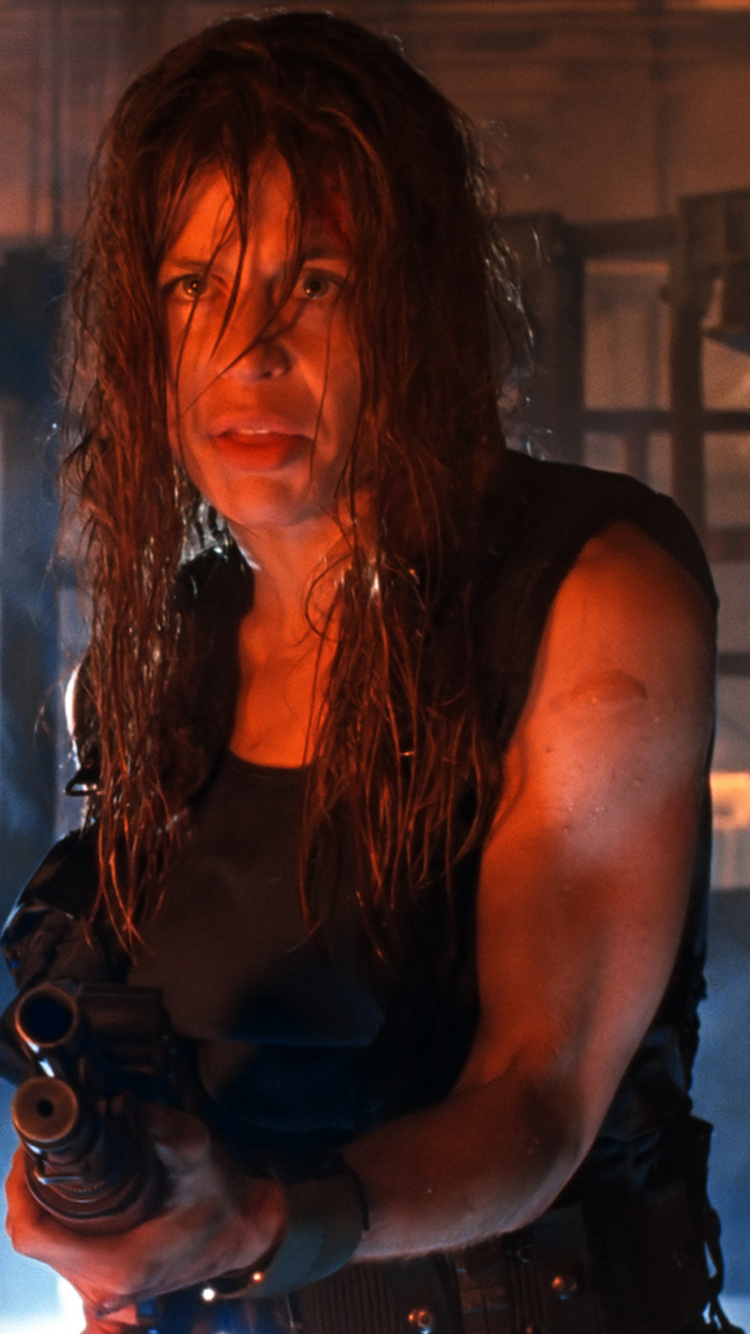 Обои Сара Коннор, Джон Коннор, Терминатор, Научная фантастика, человек в разрешении 750x1334