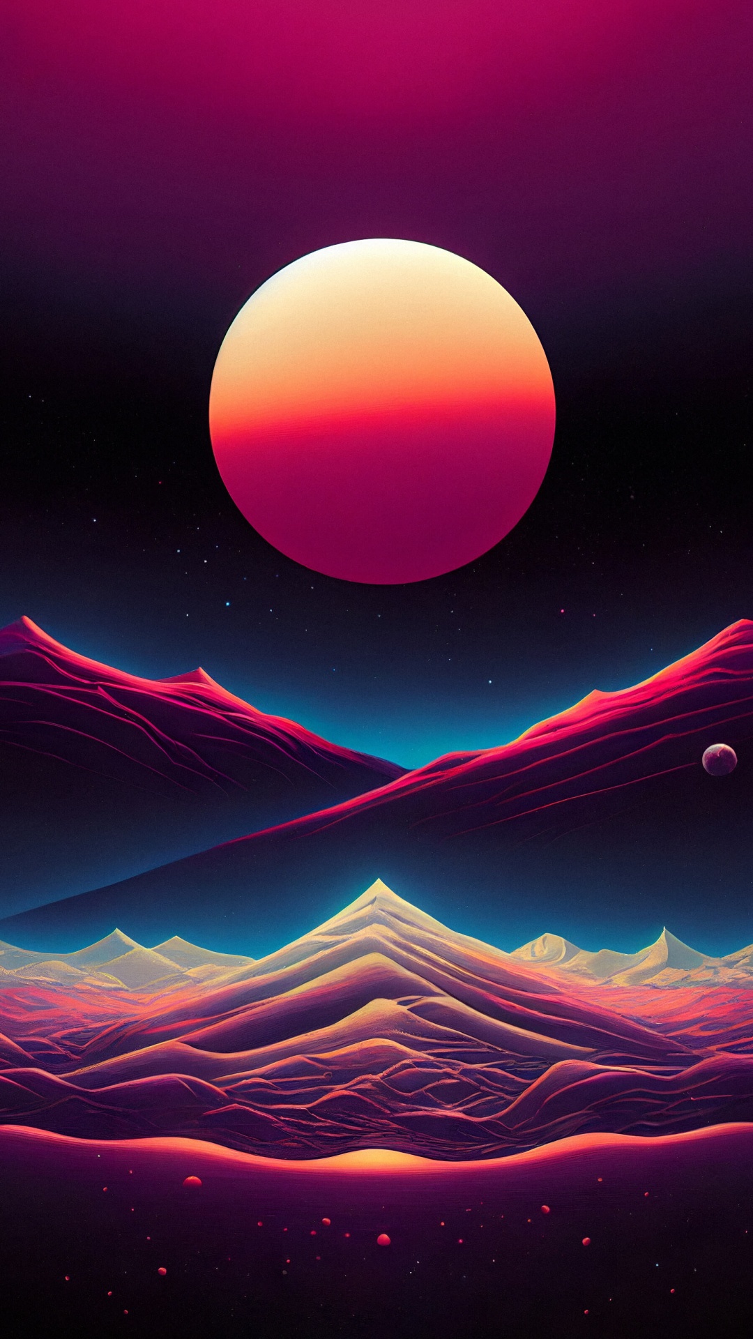 Обои атмосфера, свет, природа, природный ландшафт, арт в разрешении 1080x1920