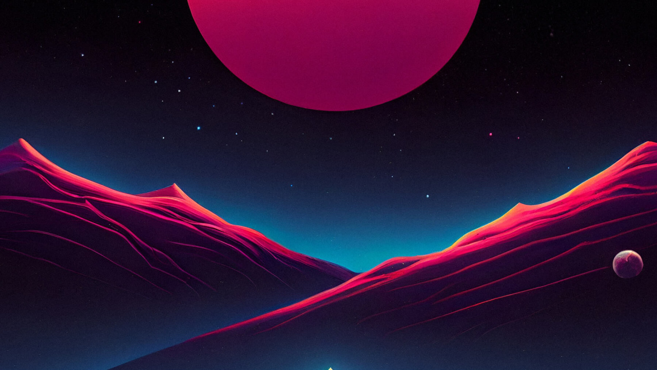 Обои атмосфера, свет, природа, природный ландшафт, арт в разрешении 1280x720