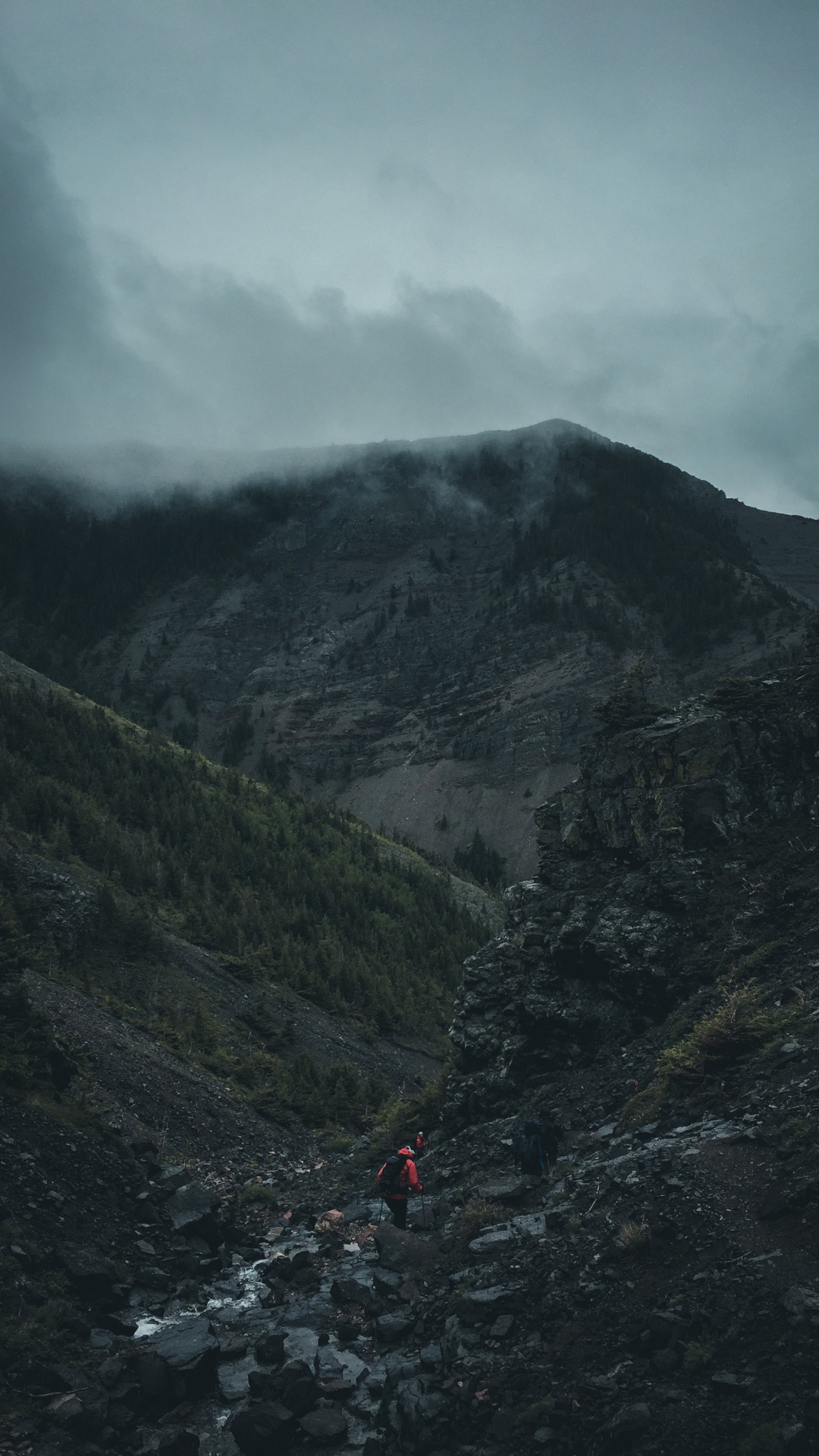 Обои горный рельеф, нагорье, хребет, горная станция, облако в разрешении 1080x1920