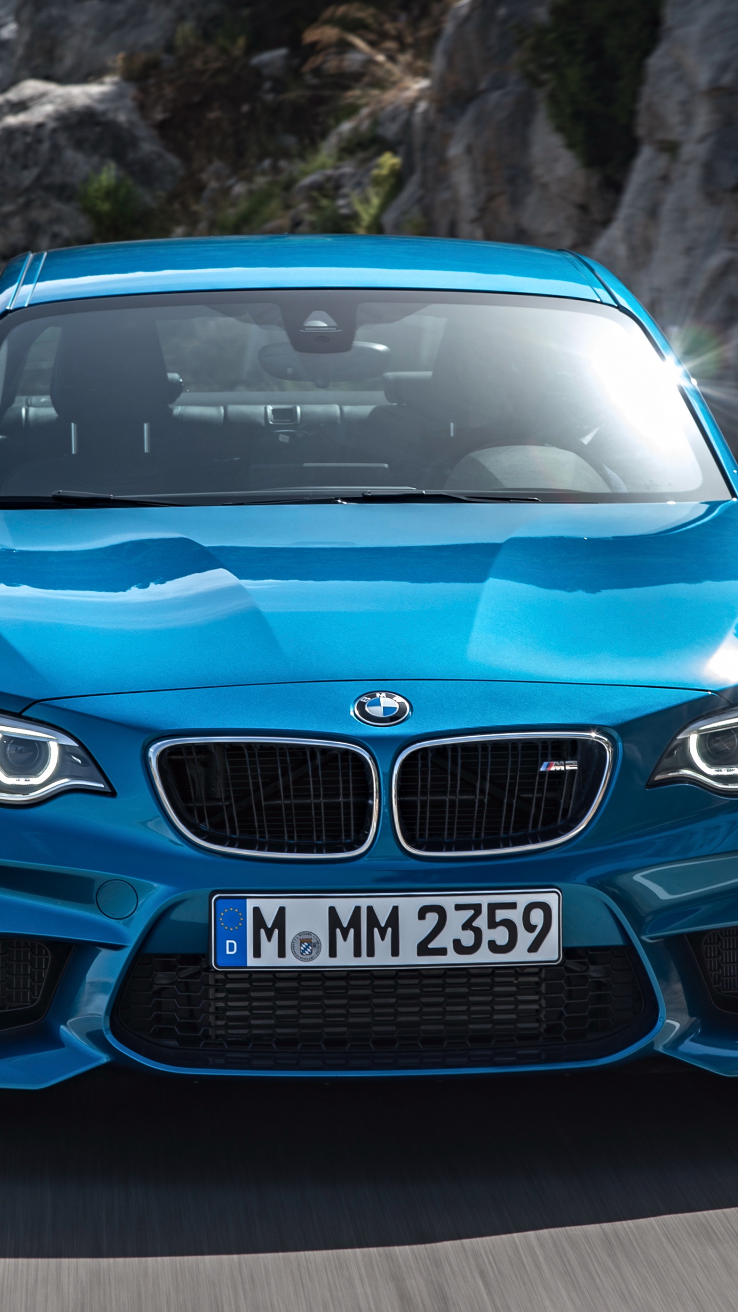 Обои bmw, авто, bmw m3, синий, синий цвет в разрешении 1440x2560