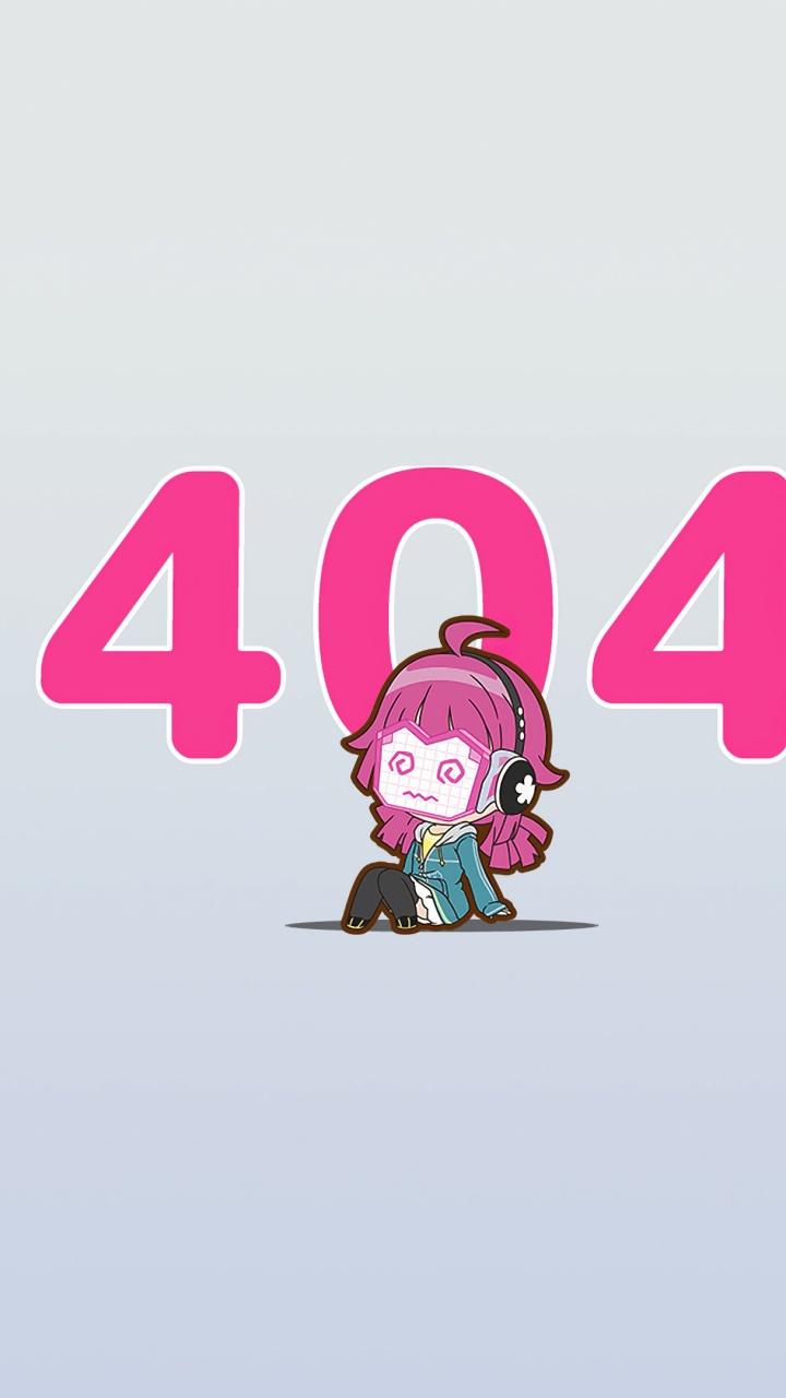 Обои 404, пурпурный цвет, анимация, графика, графический дизайн в разрешении 720x1280