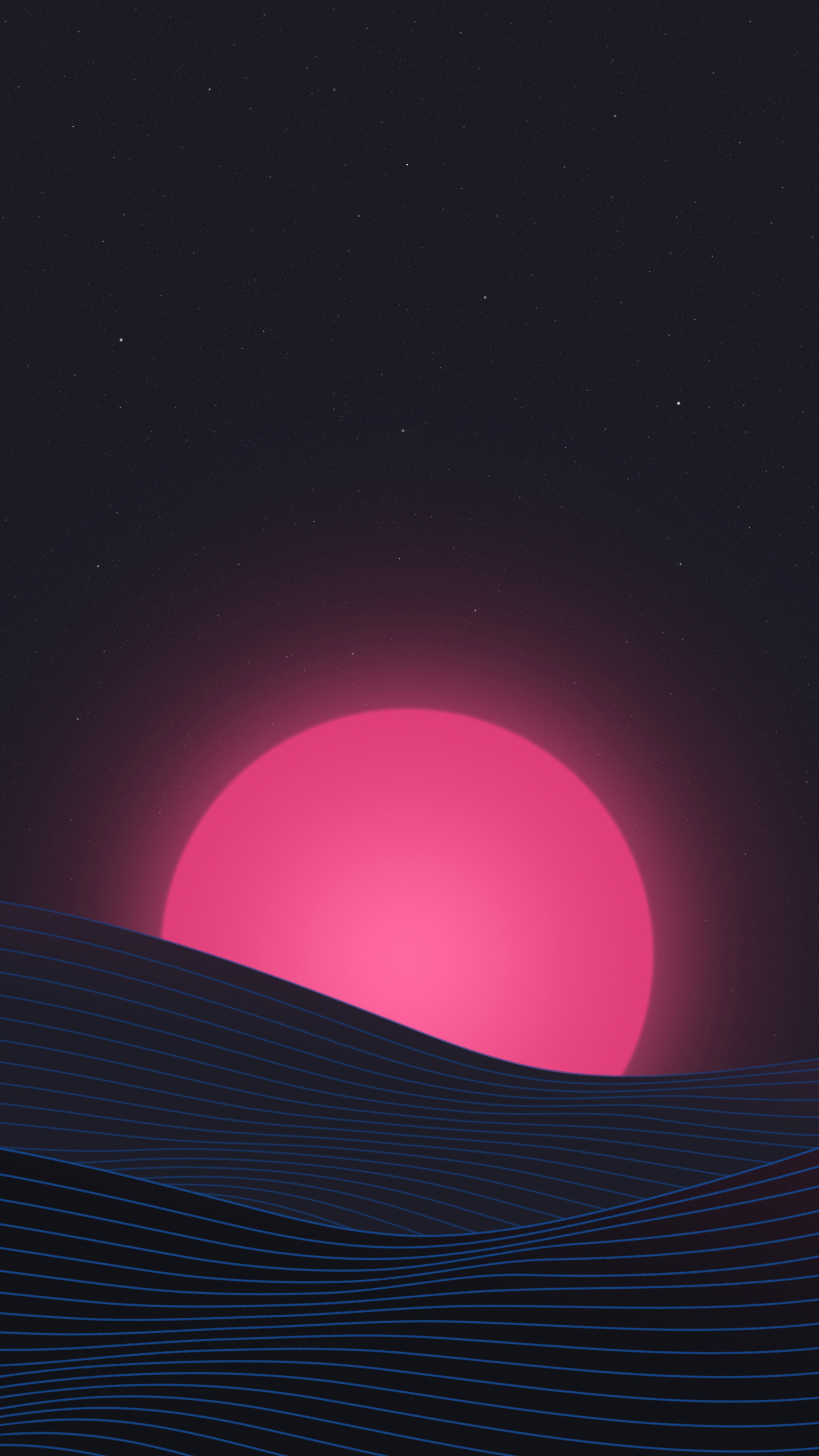 Обои темнота, ночь, астрономический объект, небесное явление, графика в разрешении 1440x2560