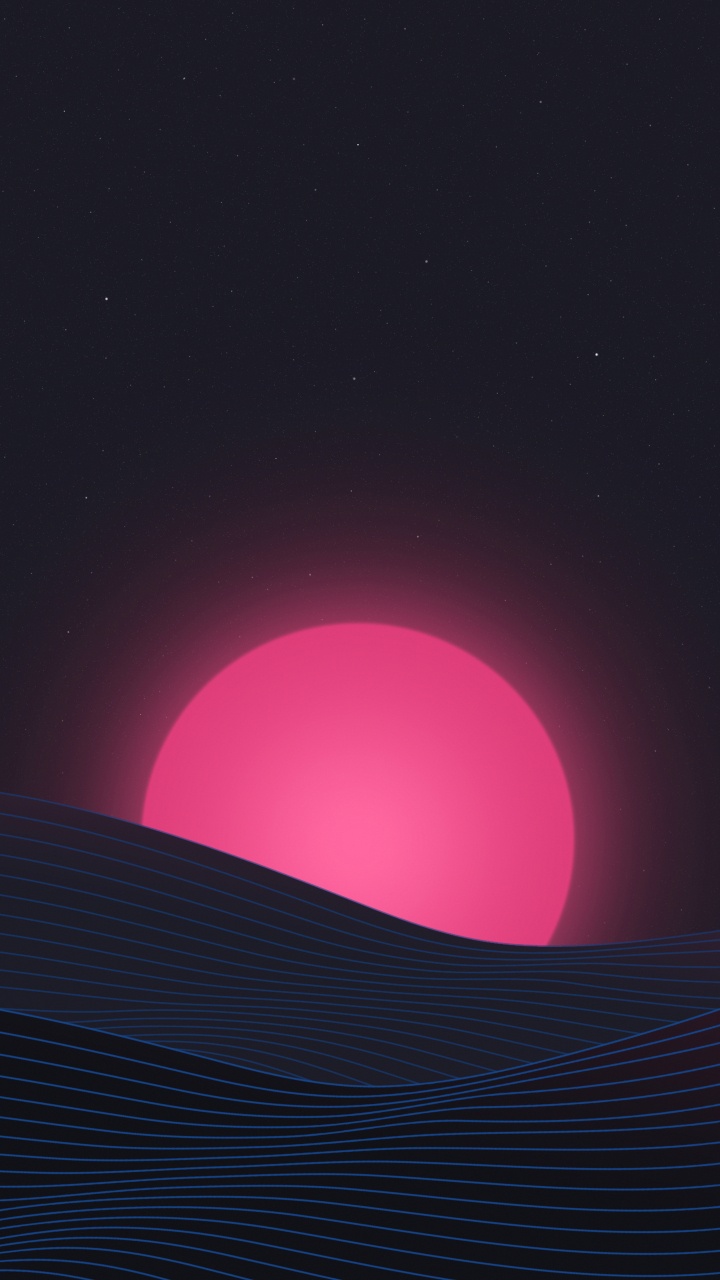 Обои темнота, ночь, астрономический объект, небесное явление, графика в разрешении 720x1280