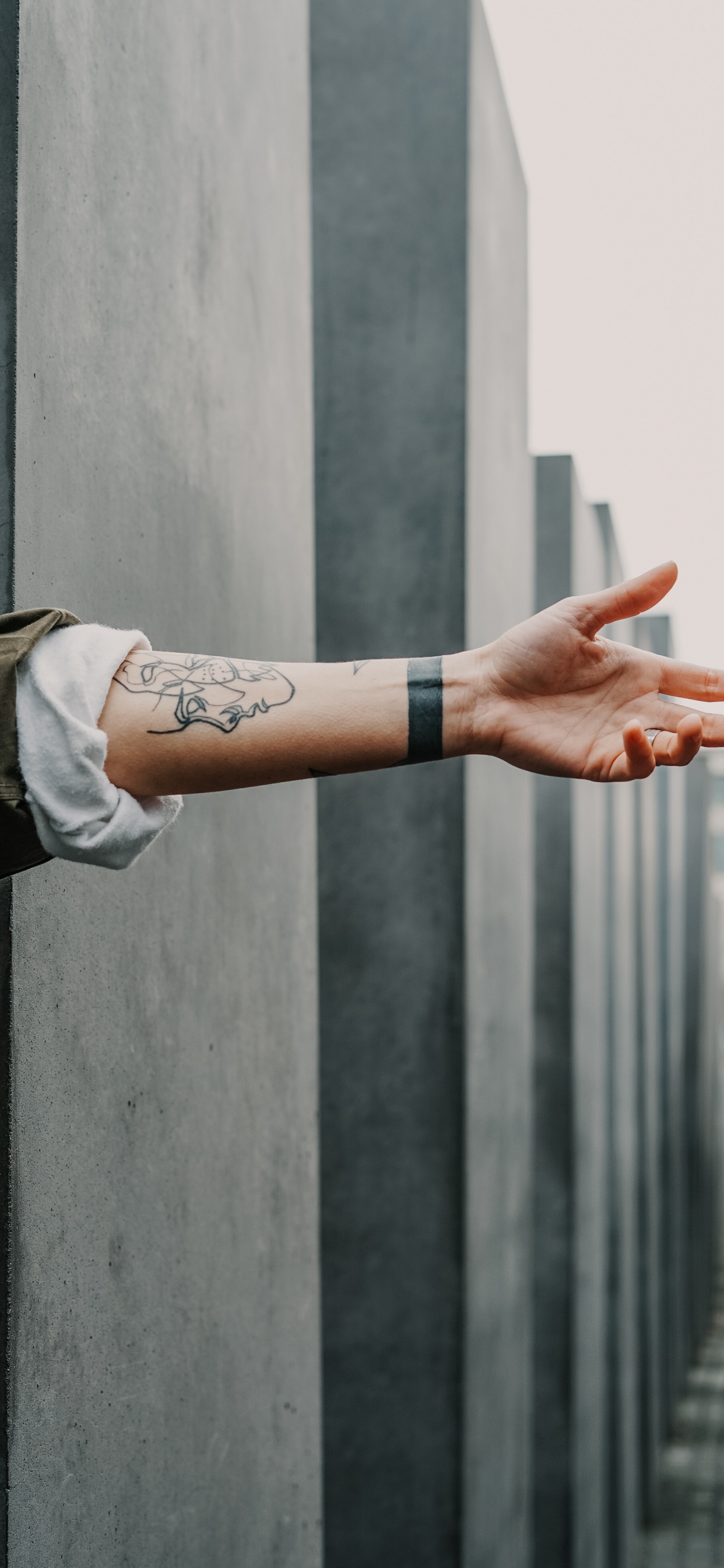 Обои тату, рука, рукав татуировки, хны, кожа в разрешении 1242x2688