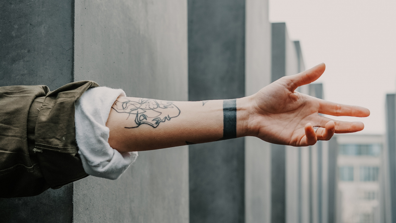 Обои тату, рука, рукав татуировки, хны, кожа в разрешении 1280x720