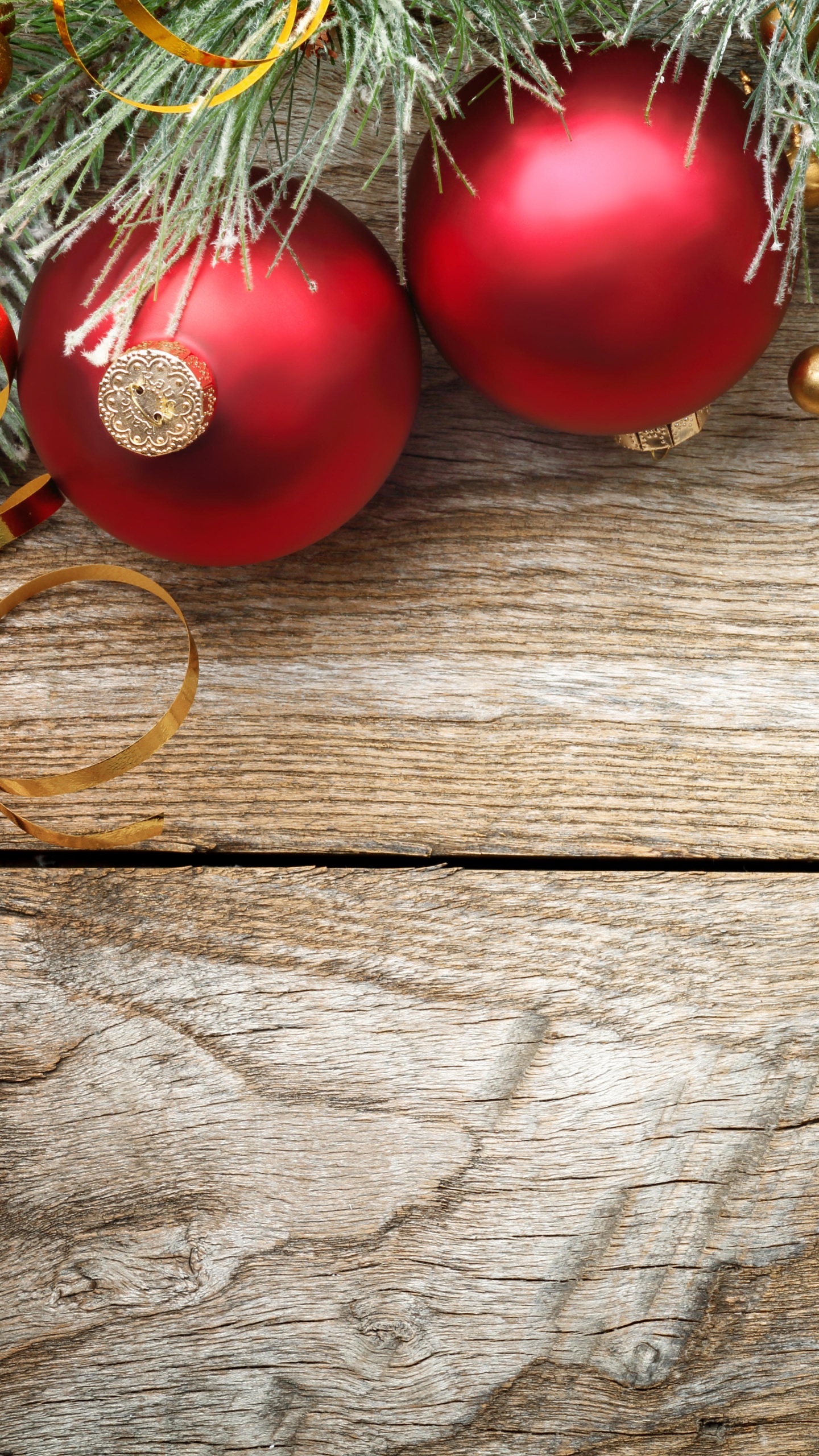 Обои Рождественский день, Новый год, Рождественские украшения, праздник, рождественский орнамент в разрешении 1440x2560