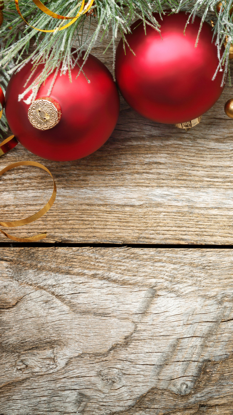 Обои Рождественский день, Новый год, Рождественские украшения, праздник, рождественский орнамент в разрешении 750x1334