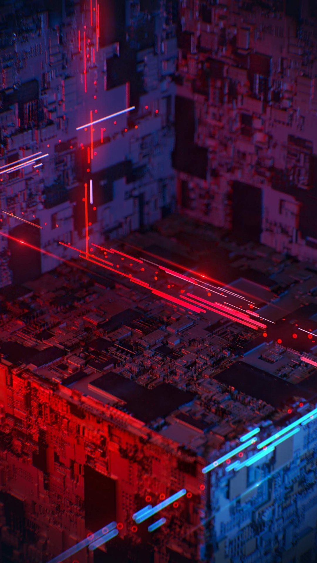 Обои Razer, Razer Phone 2, Razer Phone, смартфон, красный цвет в разрешении 1080x1920