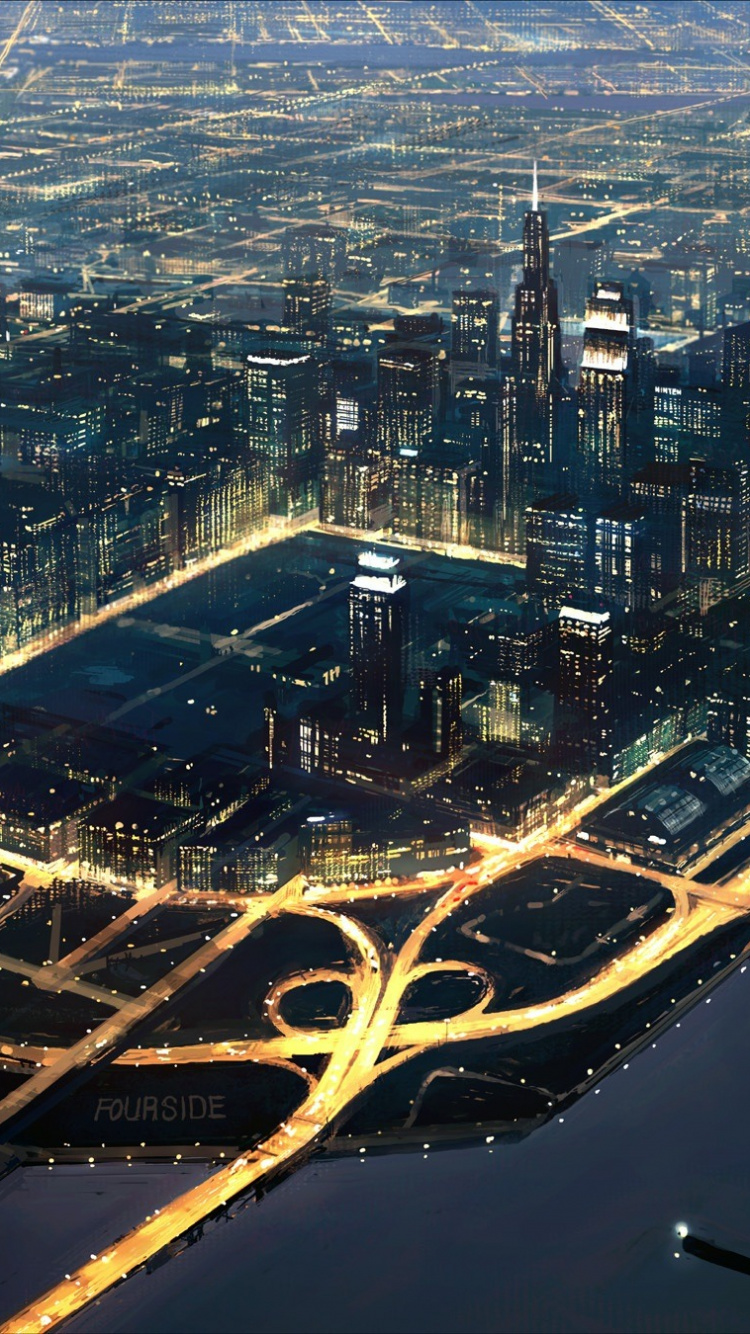 Обои гидроресурсы, город, городской пейзаж, городской дизайн, метрополия в разрешении 750x1334