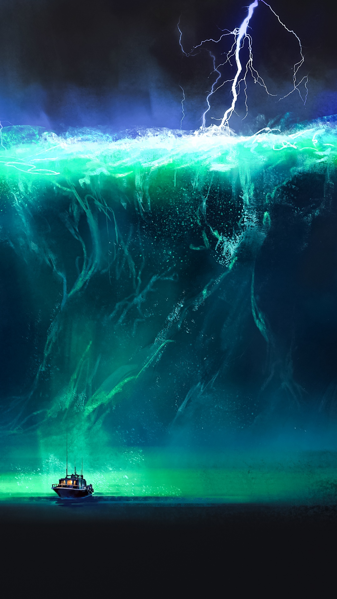 Обои лодка, xaetis, вода, гидроресурсы, атмосфера в разрешении 1080x1920