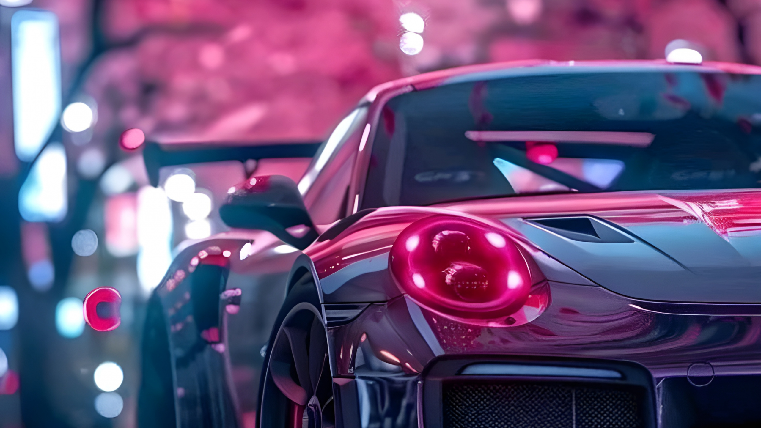 Обои спорткар, легковые автомобили, lamborghini murcielago, суперкар, автомобильное освещение в разрешении 2560x1440