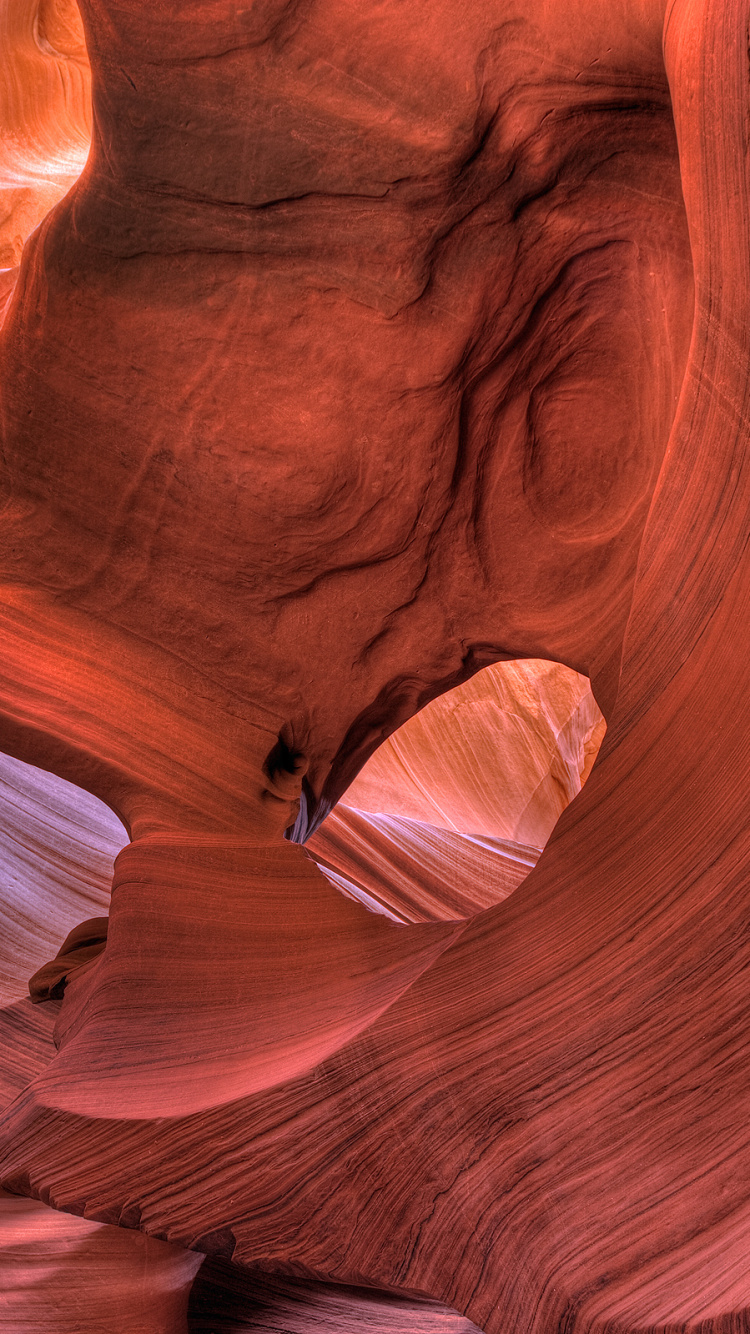 Обои каньон антилопы, страница, Слот каньон, национальный парк Гранд каньон, каньон в разрешении 750x1334