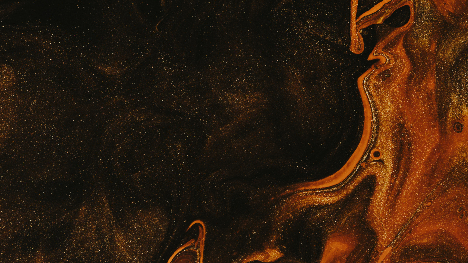 Обои оранжево-черная текстура, Оранжевый цвет, текстура, черный, абстрактное искусство в разрешении 1920x1080