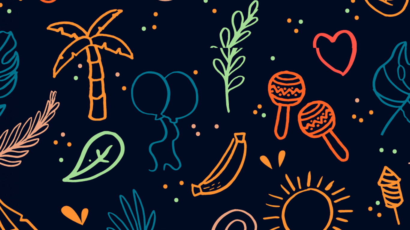 Обои узор, дизайн, визуальное искусство, иллюстрация, текст в разрешении 1366x768