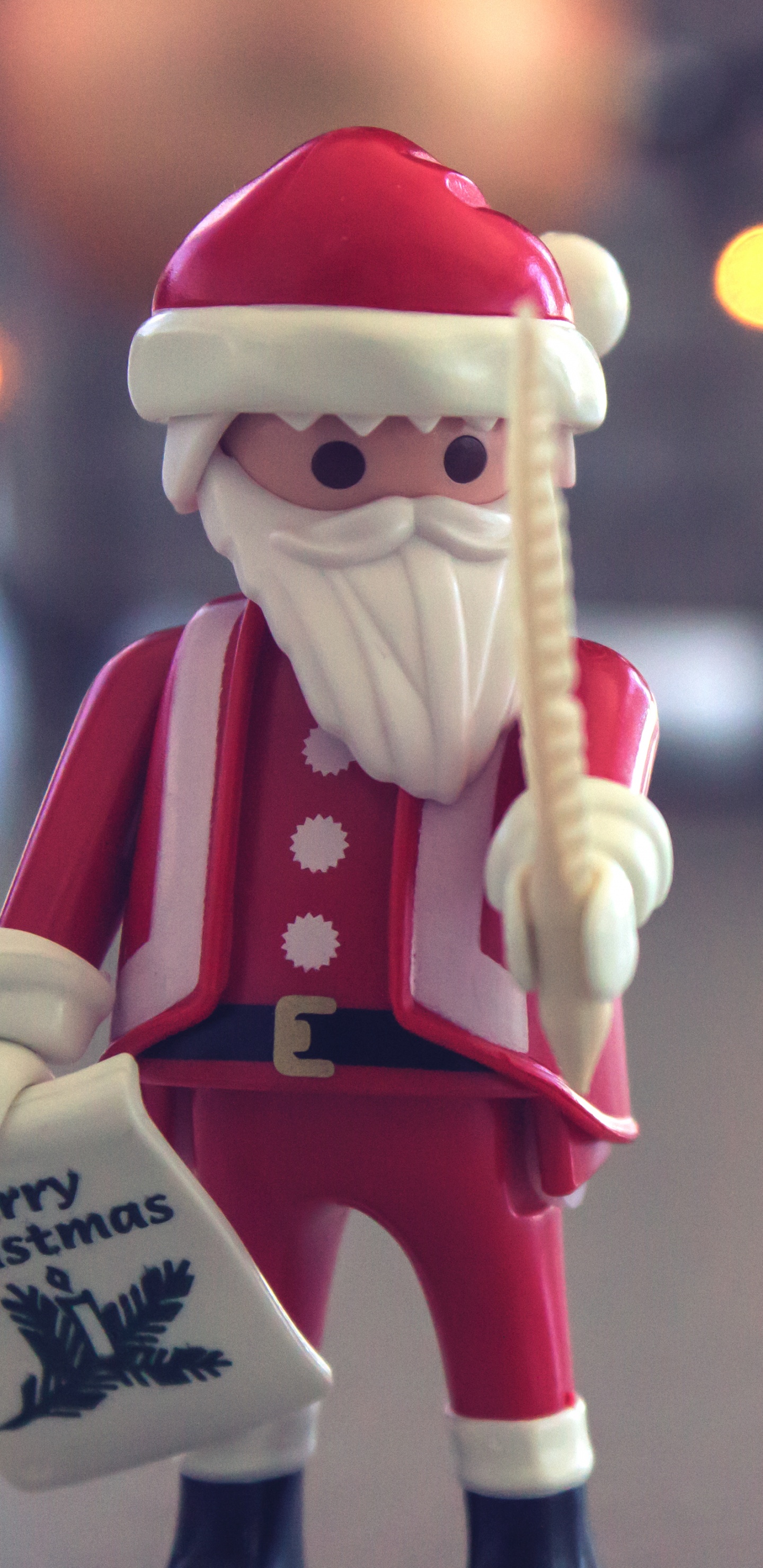 Обои Санта-Клаус, Рождественский день, игрушка, Рождество, палец в разрешении 1440x2960
