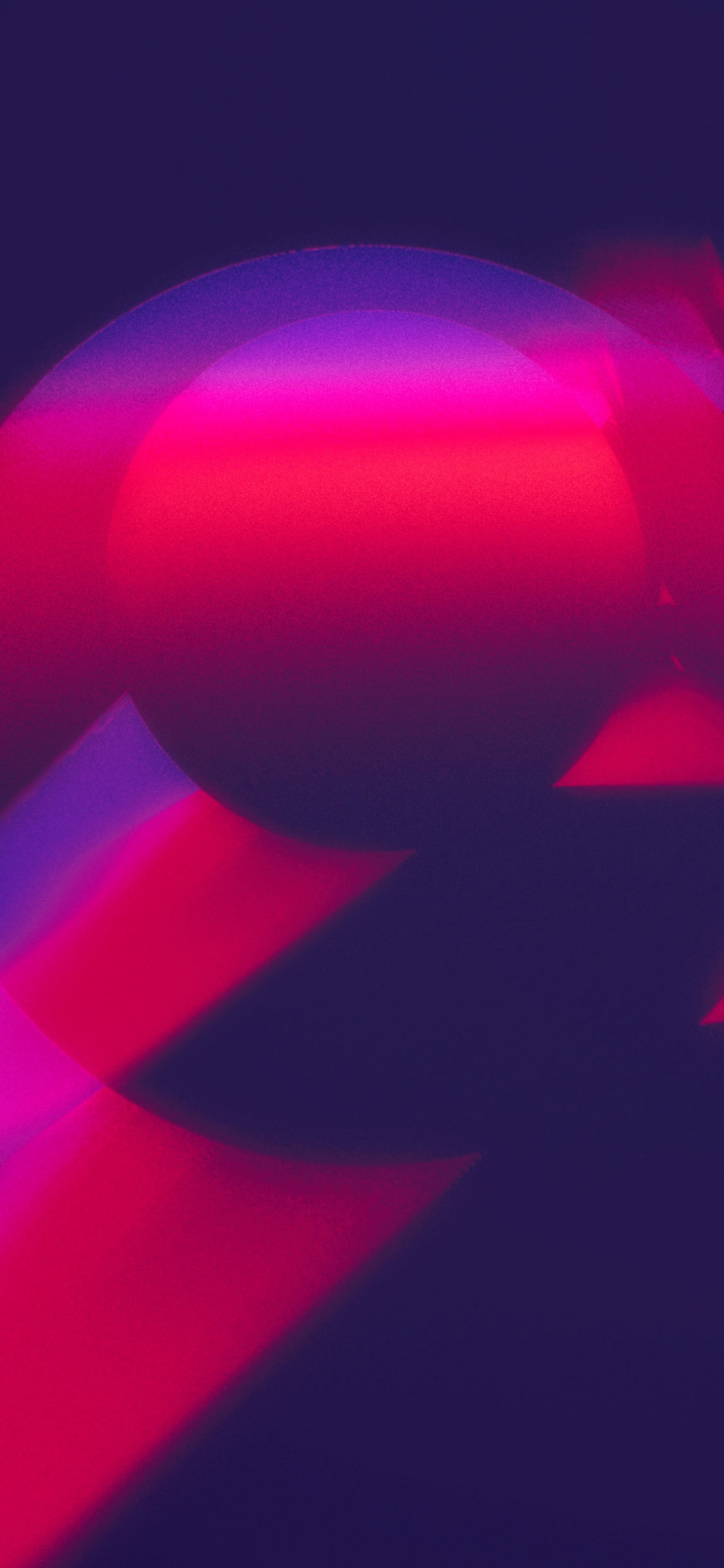 Обои свет, синий, красный цвет, пурпурный цвет, розовый в разрешении 1125x2436