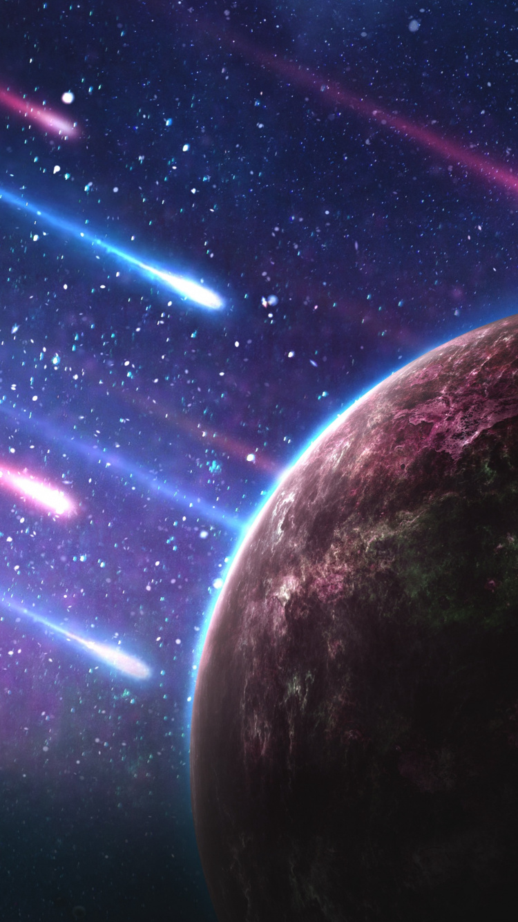 Обои Галактика, звезда, космическое пространство, астрономический объект, атмосфера в разрешении 750x1334