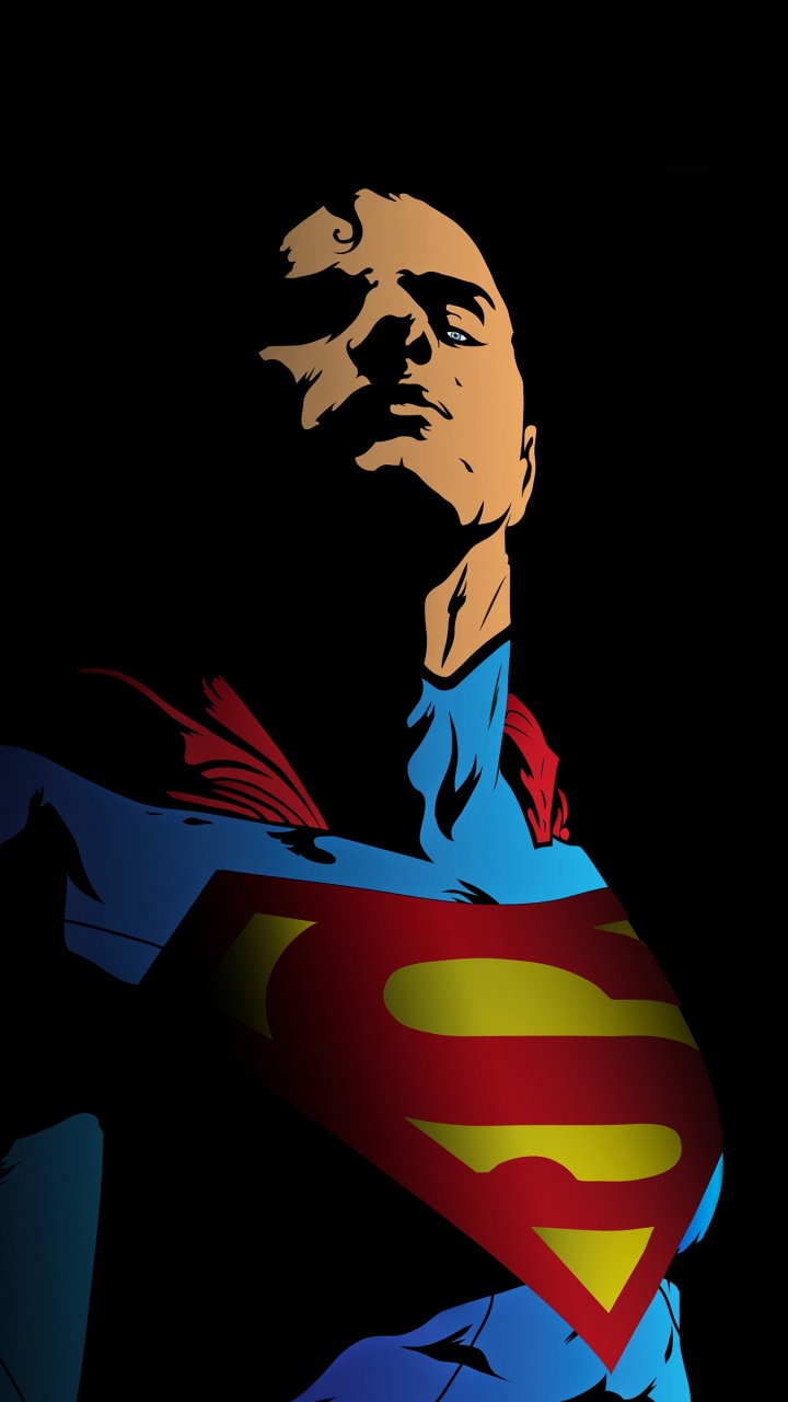 Обои Супермен, супергерой, арт, иллюстрация, графика в разрешении 720x1280