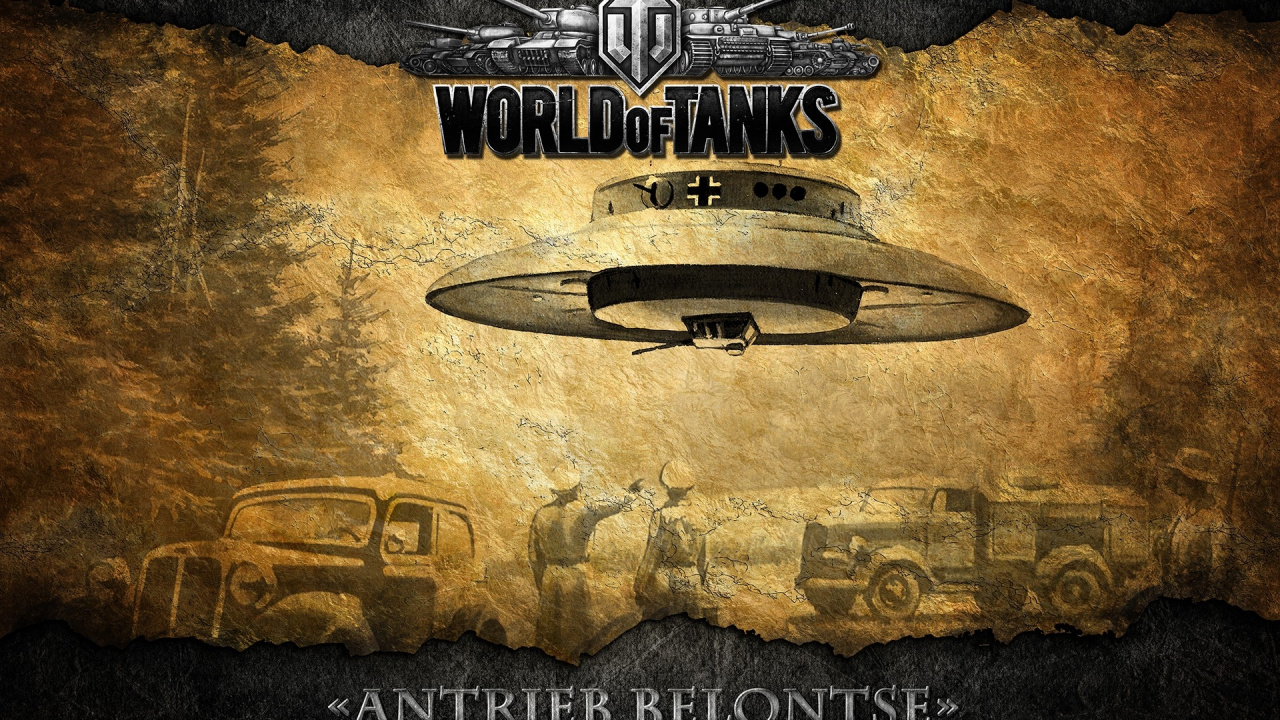 Обои world of tanks, Мир танков блиц, бак, wargaming, шрифт в разрешении 1280x720