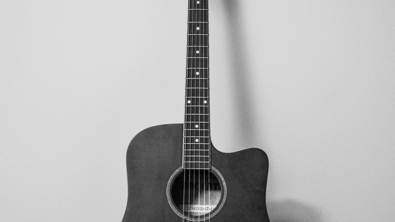 Обои басгитара, гитара, акустическая гитара, струнный инструмент, классическая гитара в разрешении 1366x768