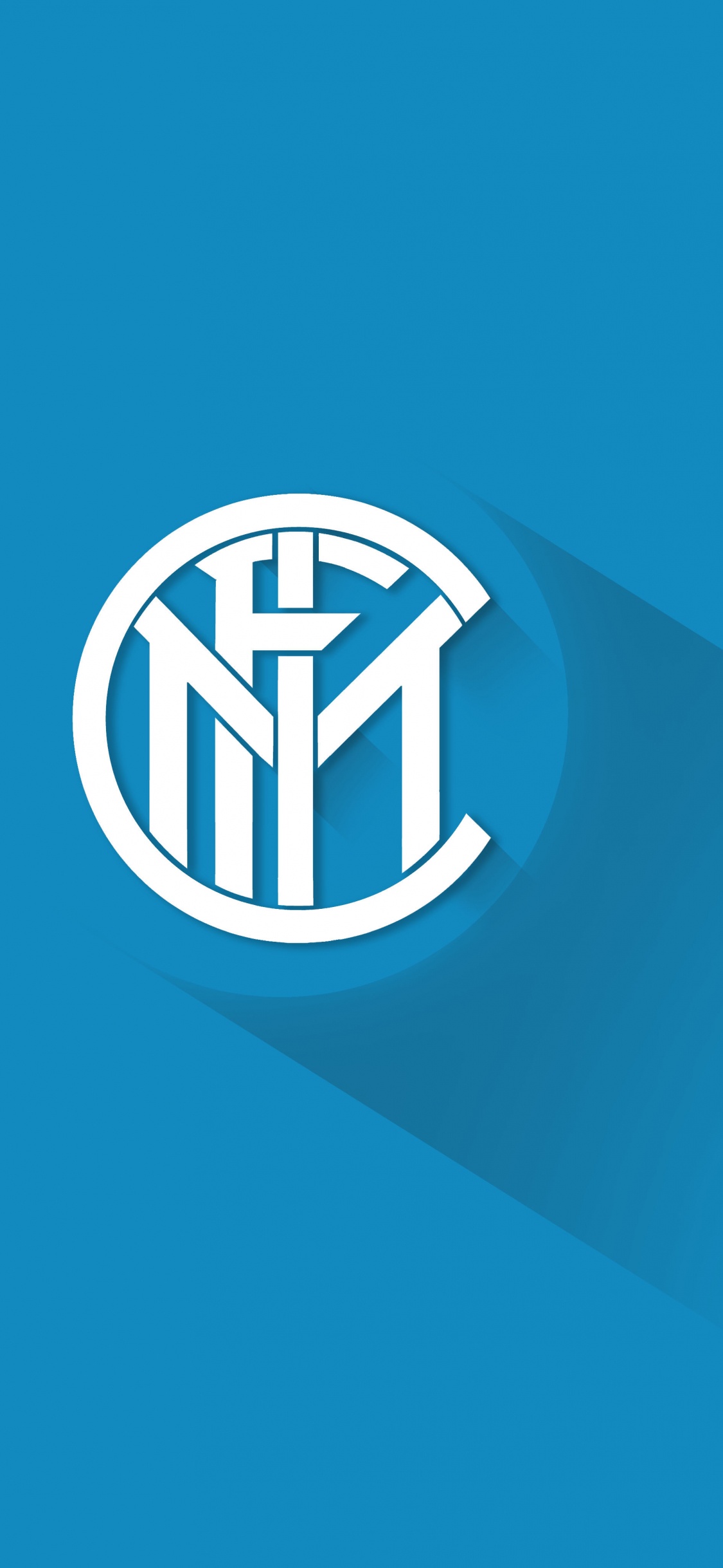 Обои футбол, товарный знак, лазурный, синий, А С Милан в разрешении 1125x2436