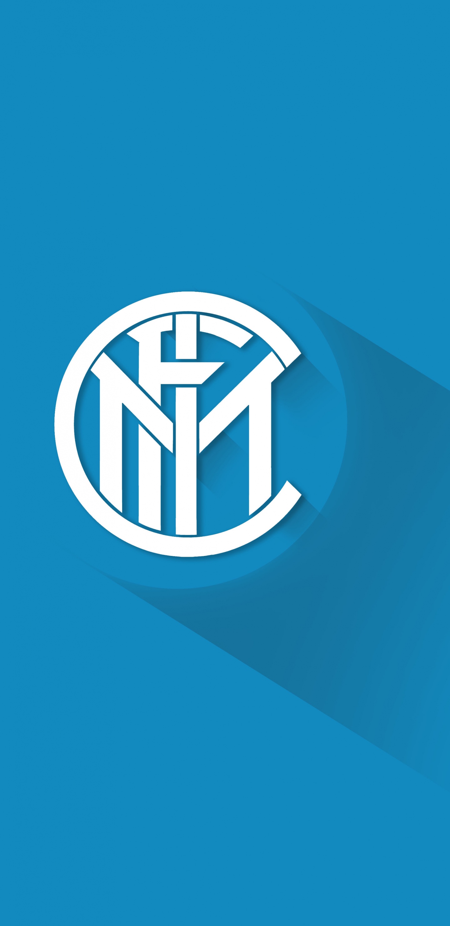 Обои футбол, товарный знак, лазурный, синий, А С Милан в разрешении 1440x2960