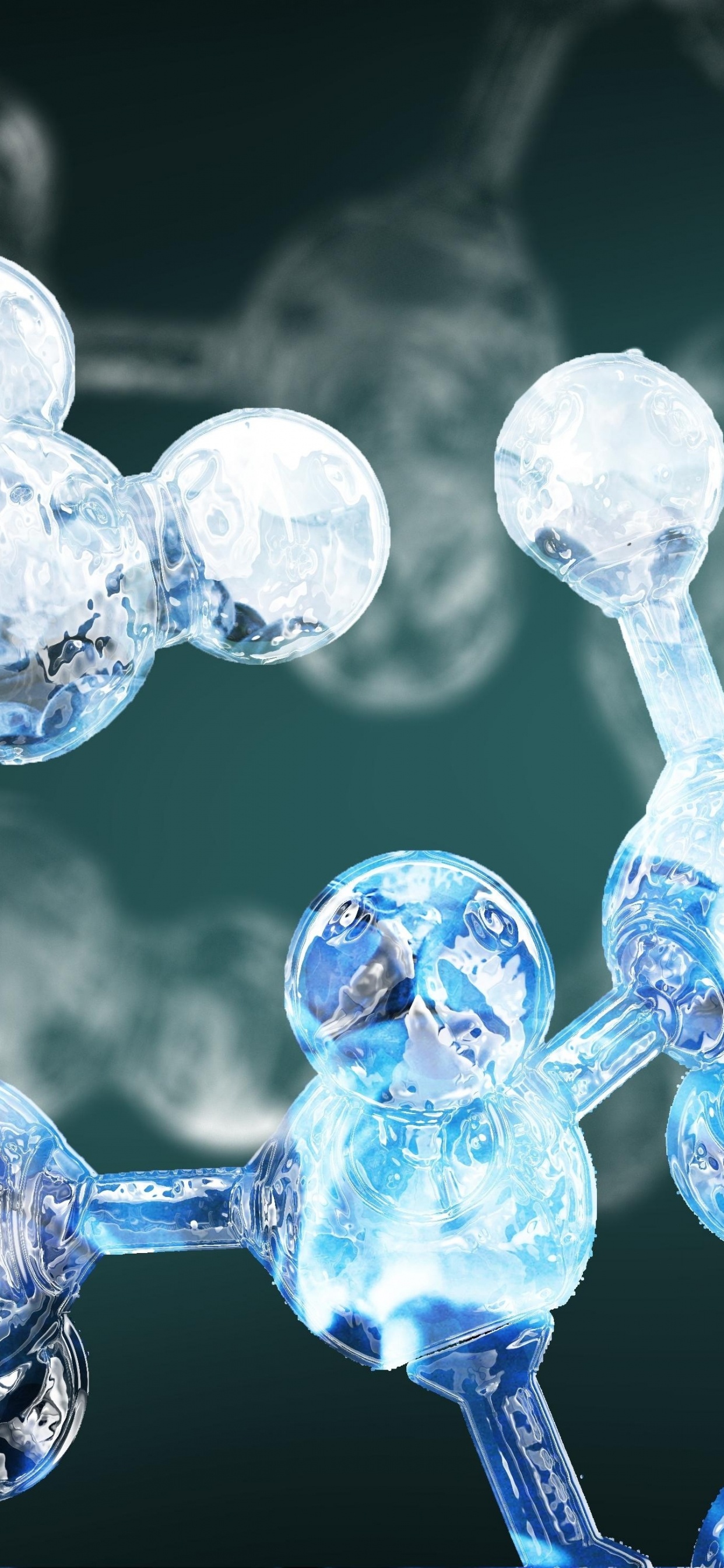 Обои физика, синий, вода, лед, замораживание в разрешении 1242x2688