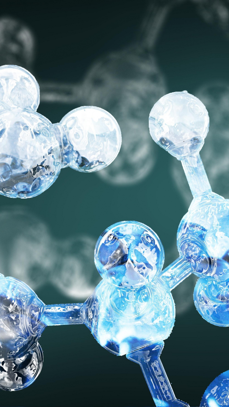 Обои физика, синий, вода, лед, замораживание в разрешении 750x1334