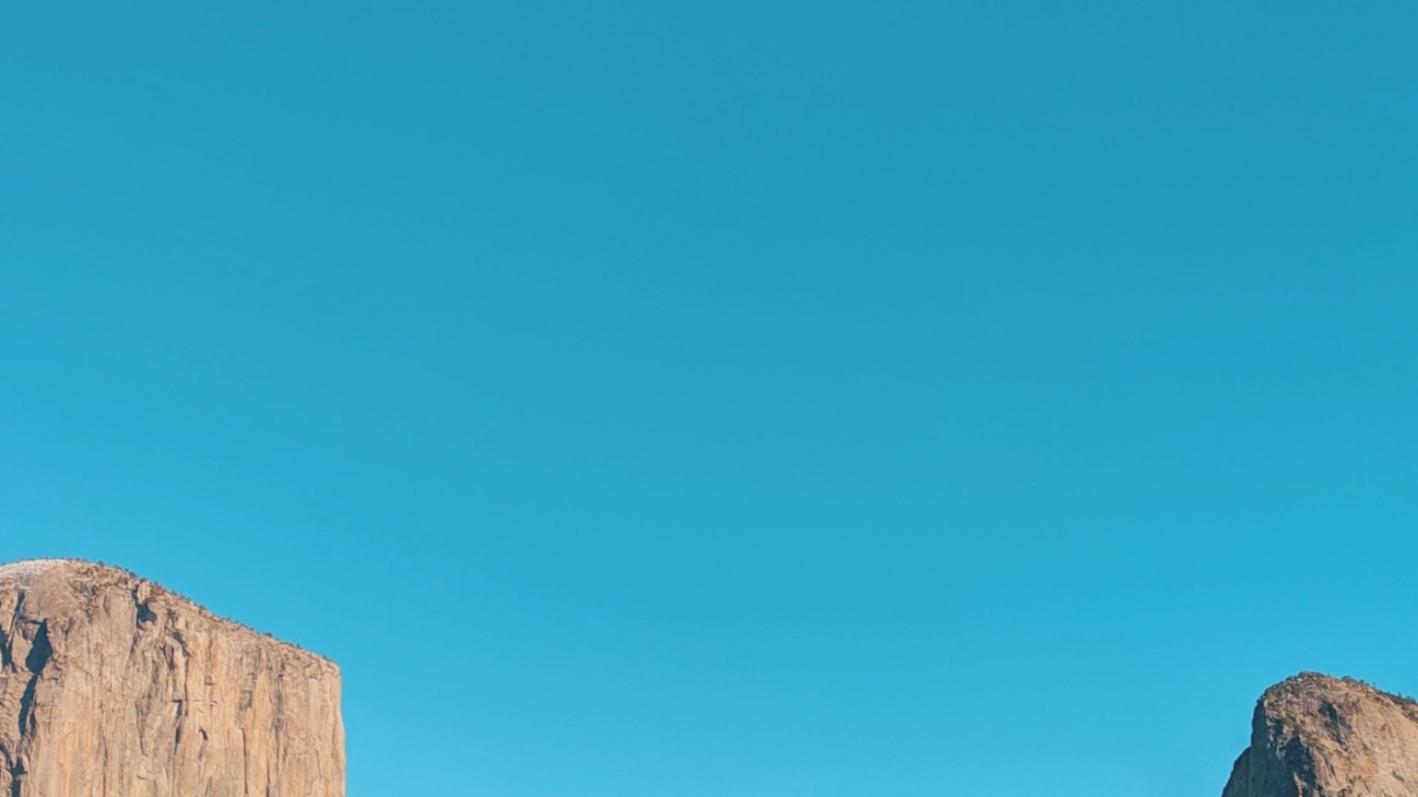 Обои йосемитский национальный парк, гора, лазурный, природный ландшафт, коренная порода в разрешении 1280x720