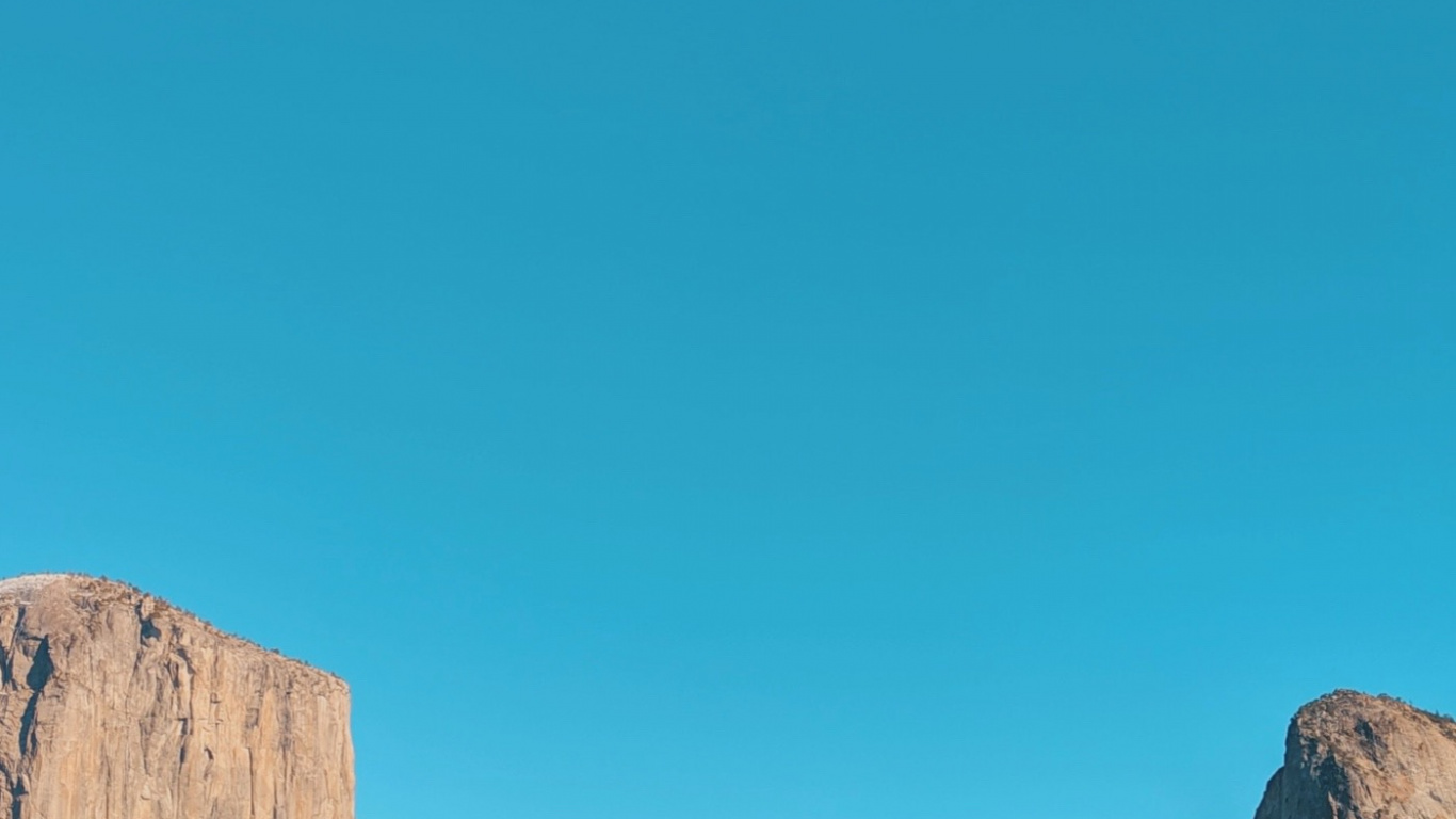 Обои йосемитский национальный парк, гора, лазурный, природный ландшафт, коренная порода в разрешении 1366x768