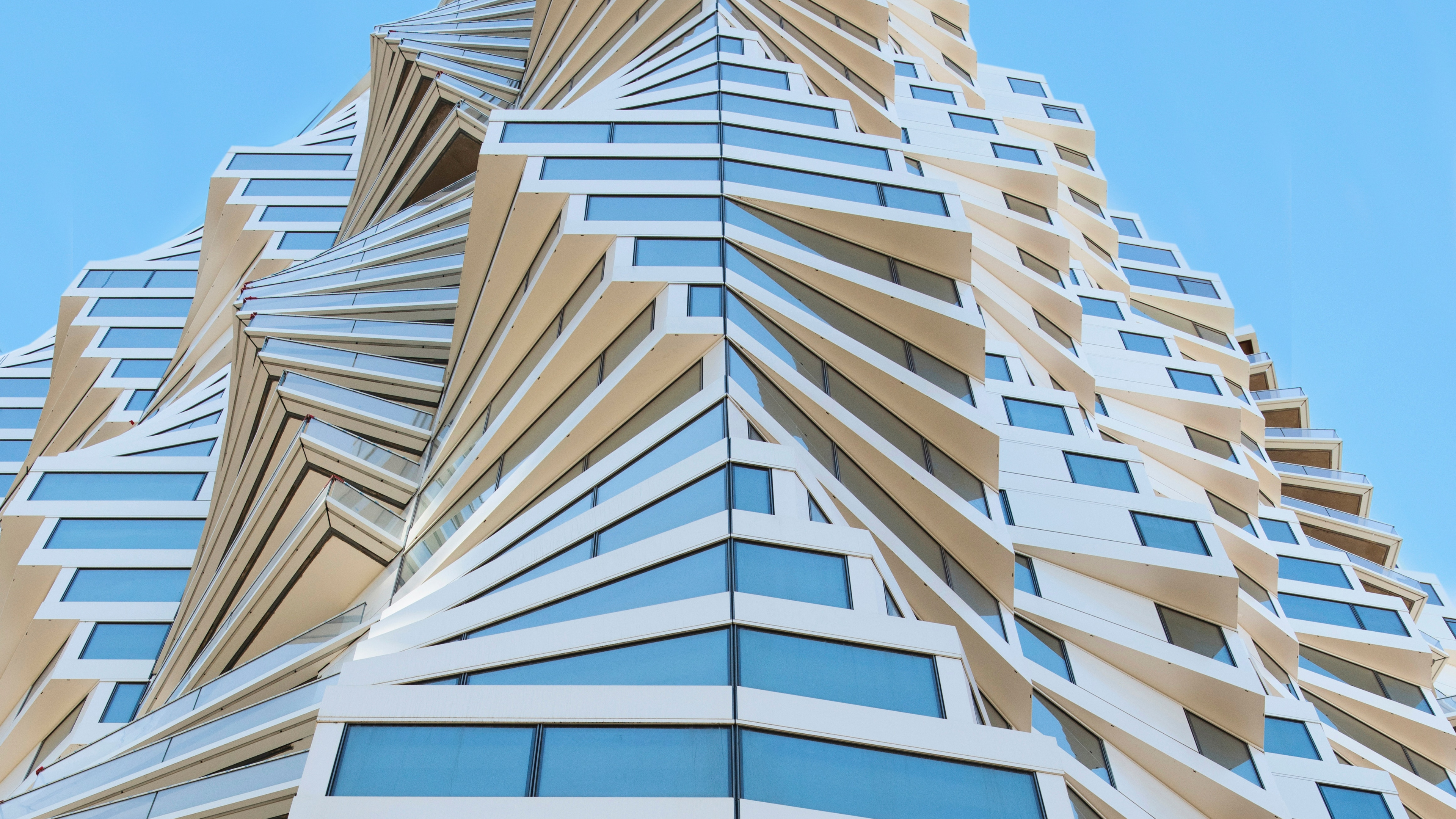 Обои фасад, здание, архитектура, кондоминиум, башня в разрешении 3840x2160