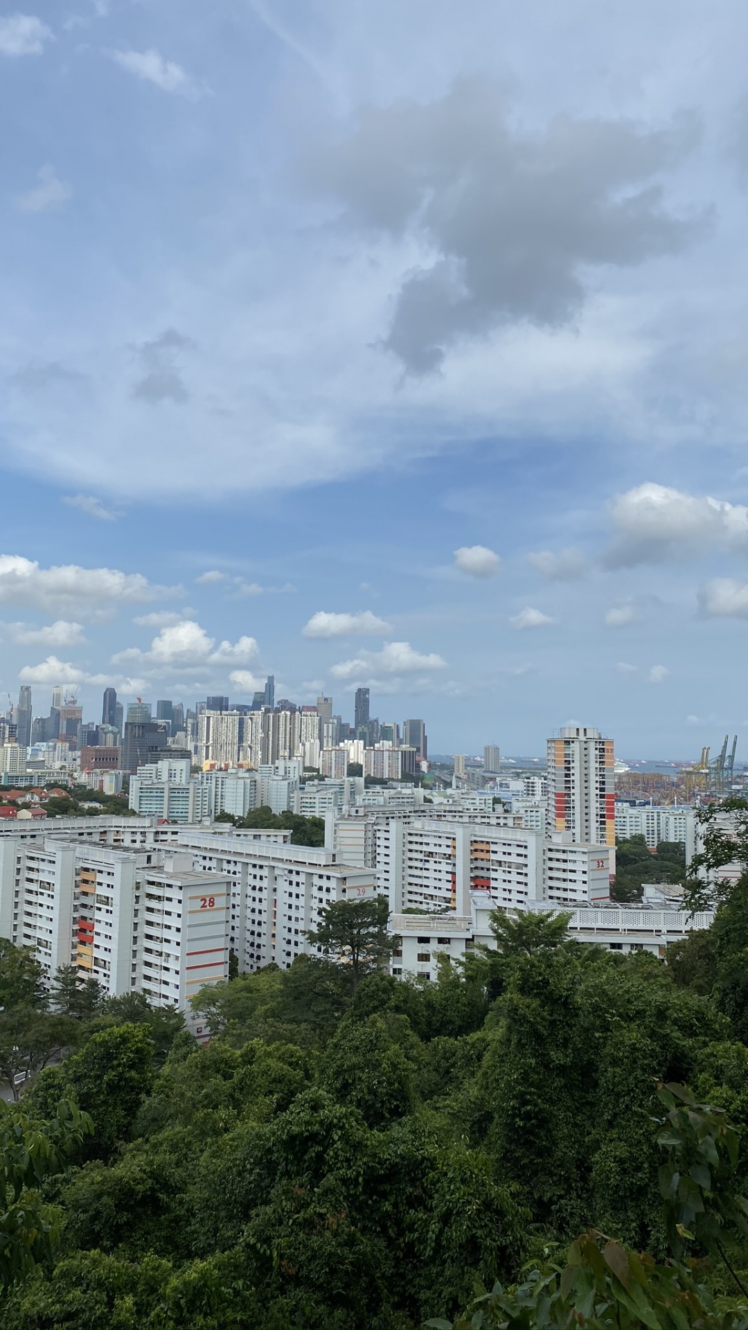 Обои дневное время, башня, городской район, соседство, свойство в разрешении 1080x1920