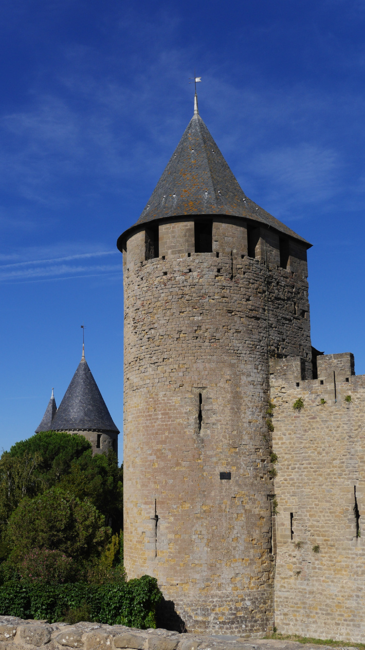 Обои замок, фортификация, средневековая архитектура, здание, архитектура в разрешении 750x1334