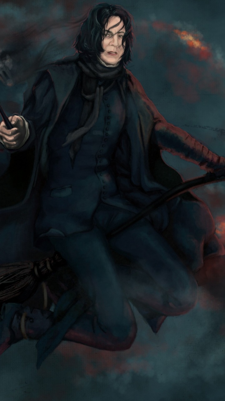 Обои Профессор Северус Снейп, Гарри Поттер, темнота, демон, мифология в разрешении 720x1280