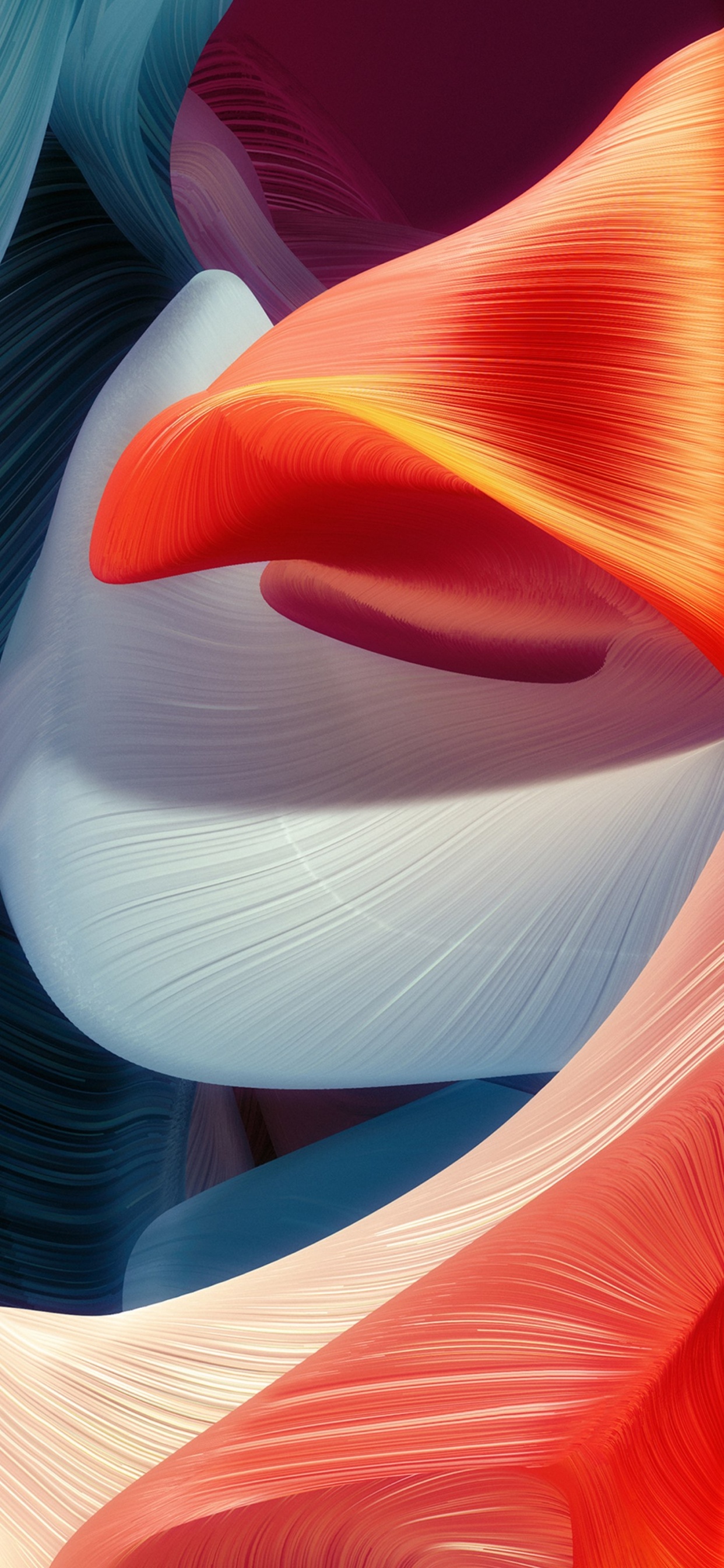 Обои яблоко, волосы, глаз, свет, человеческое тело в разрешении 1242x2688