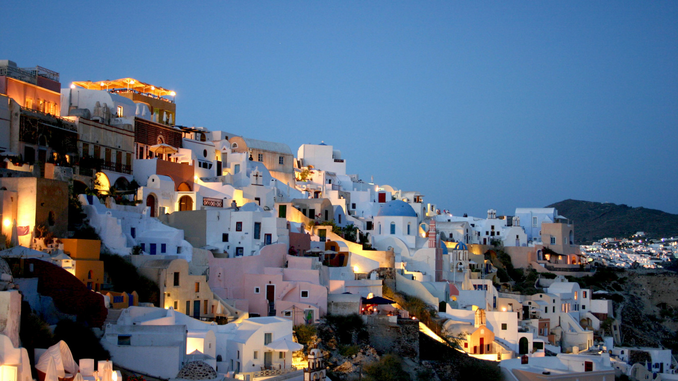 Обои городок, соседство, город, деревня, туризм в разрешении 1366x768